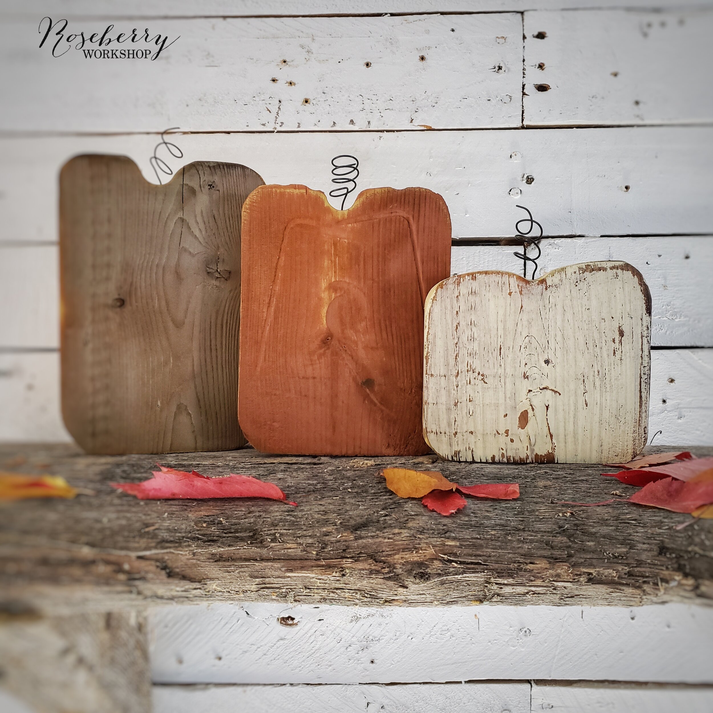 "Autumn" 3pc Standing Pumpkin Set