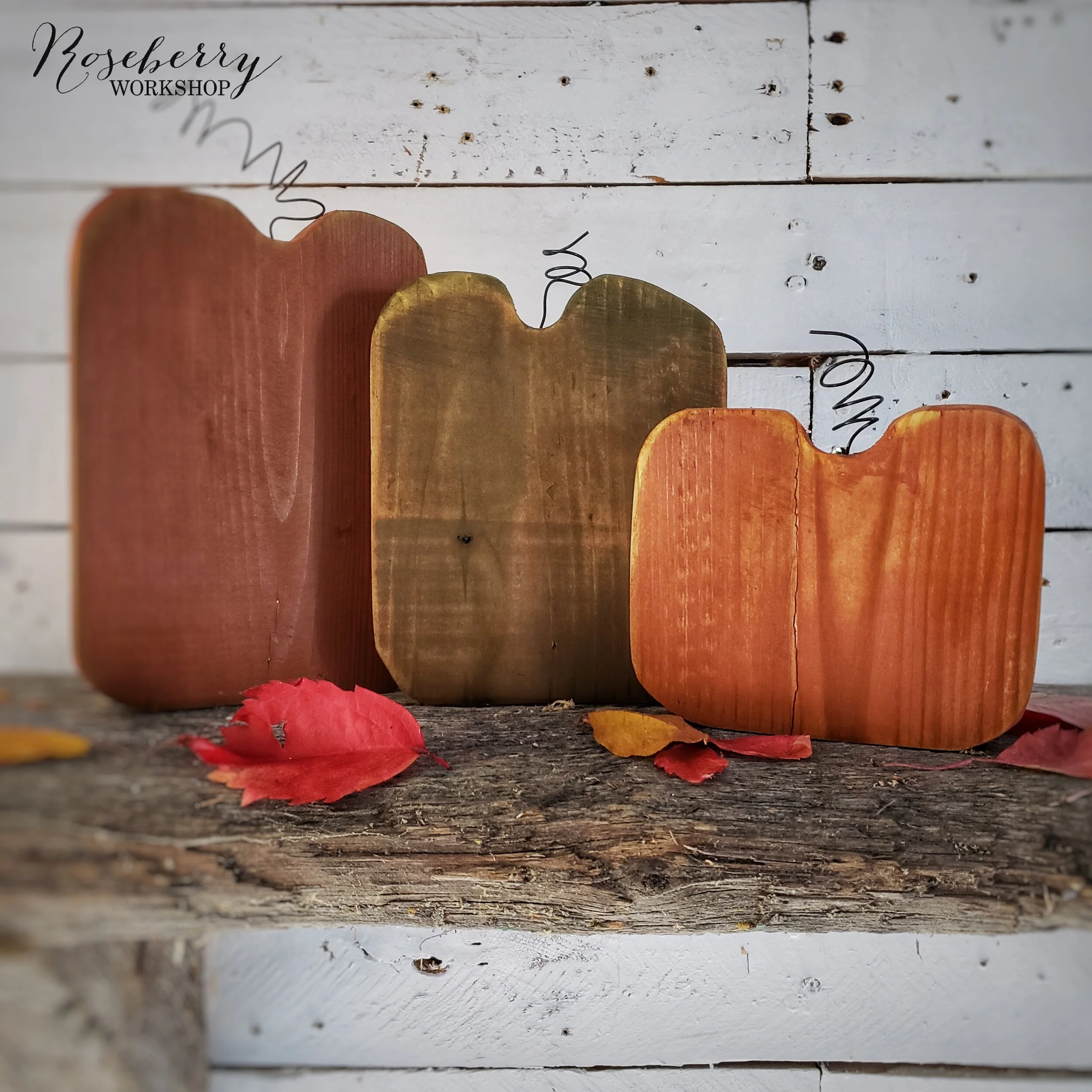 "Harvest" 3pc Standing Pumpkin Set