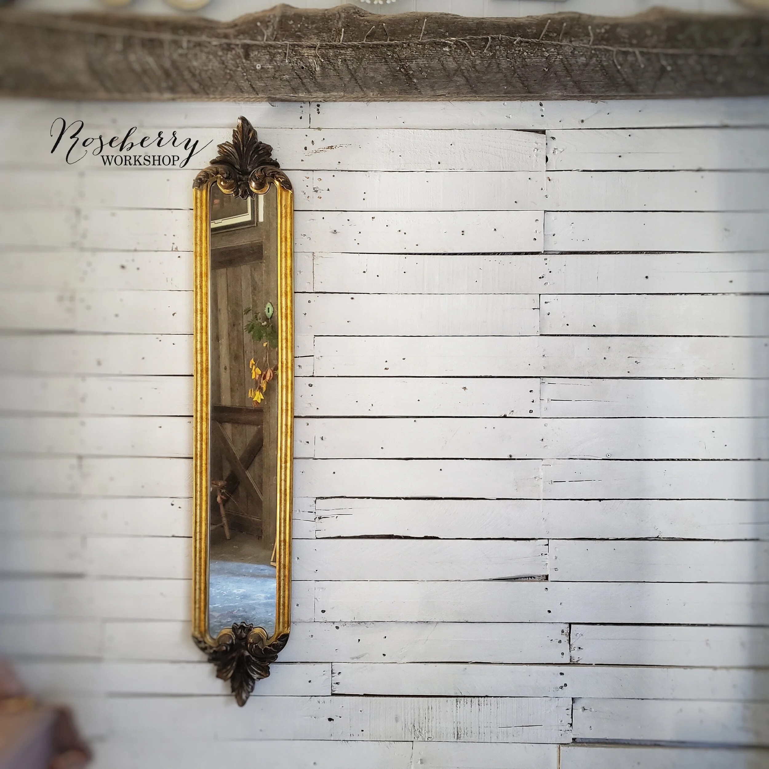 Narrow Baroque Mirror