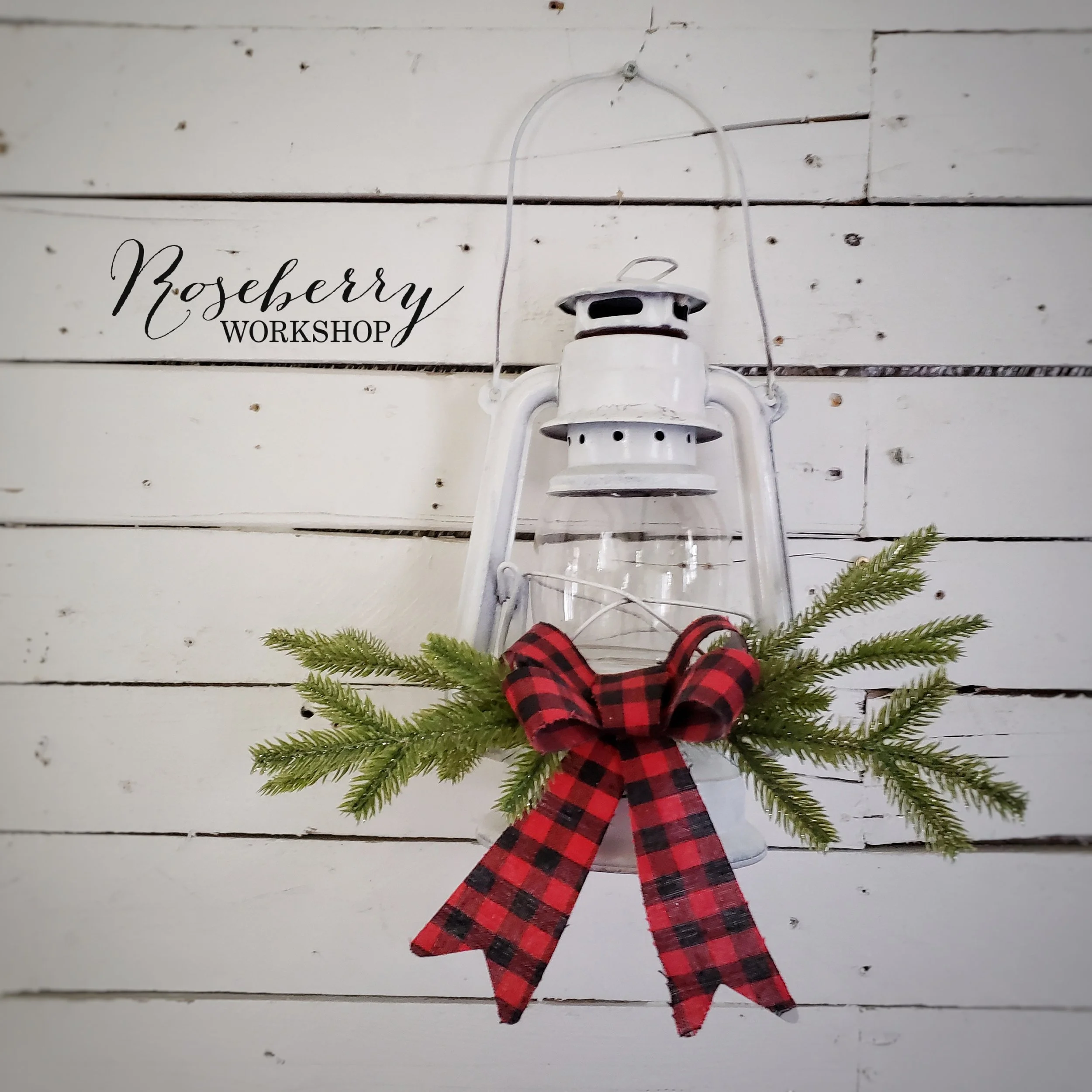 White Christmas Lantern