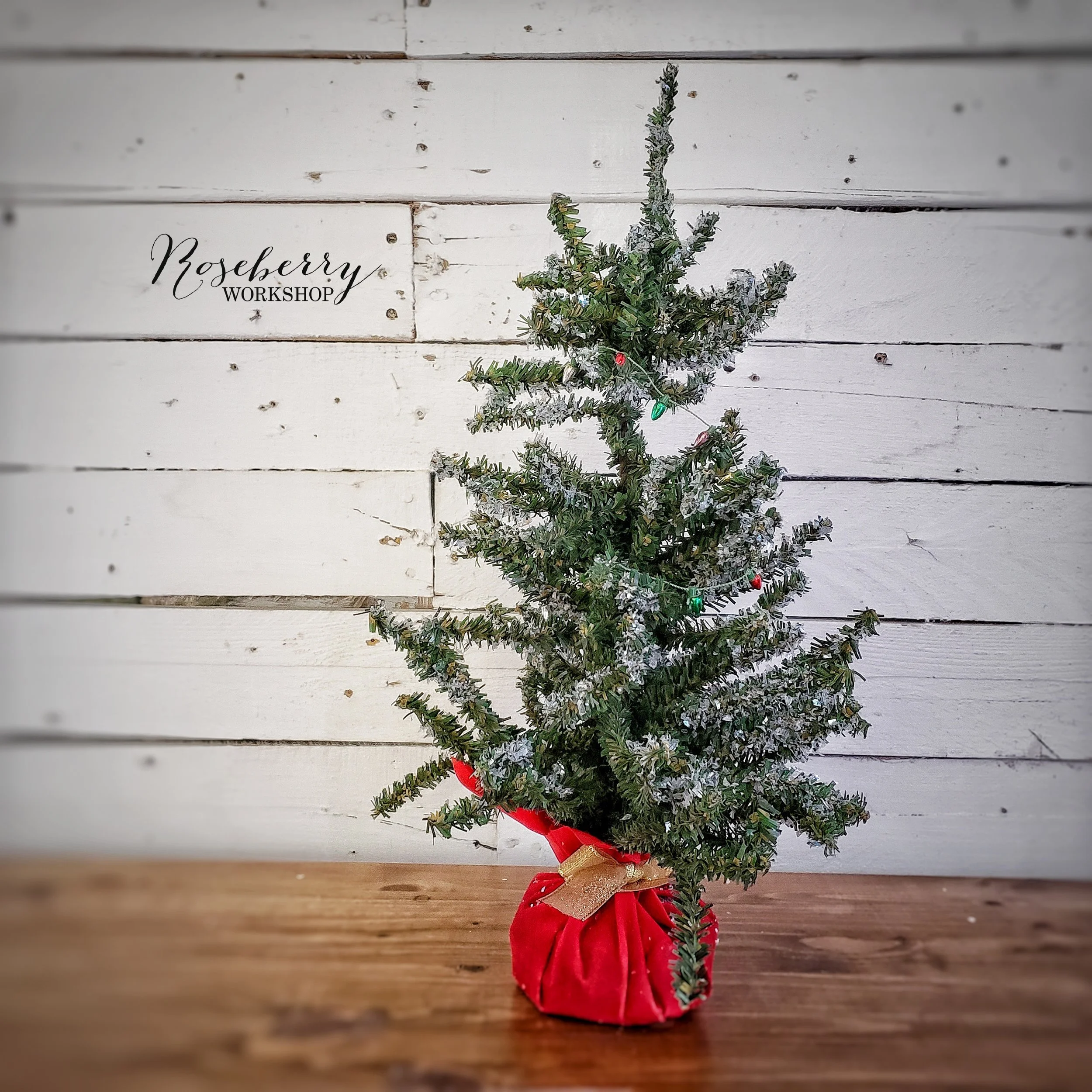 Small Frosty Table Top Tree