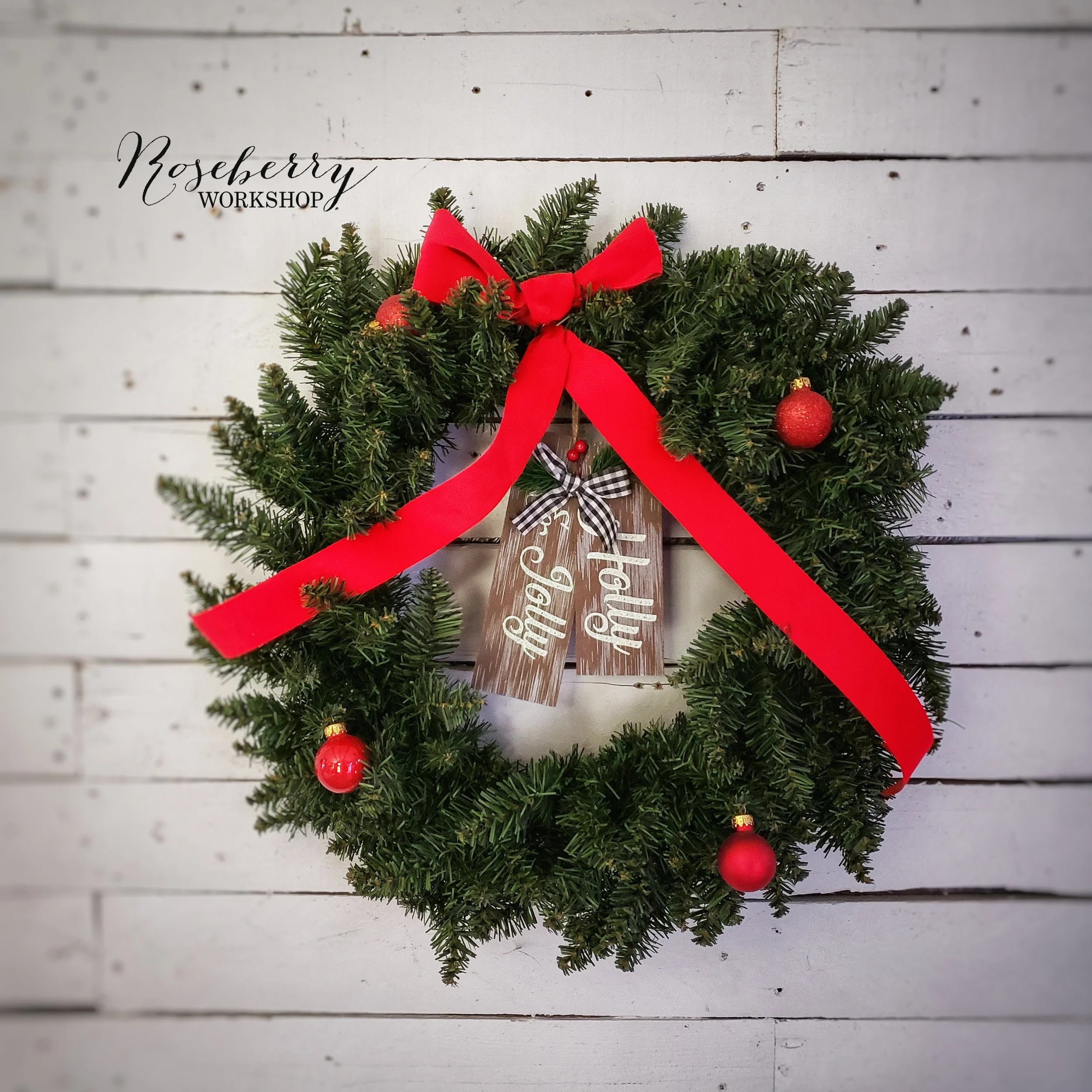 "Holly Jolly" Wreath