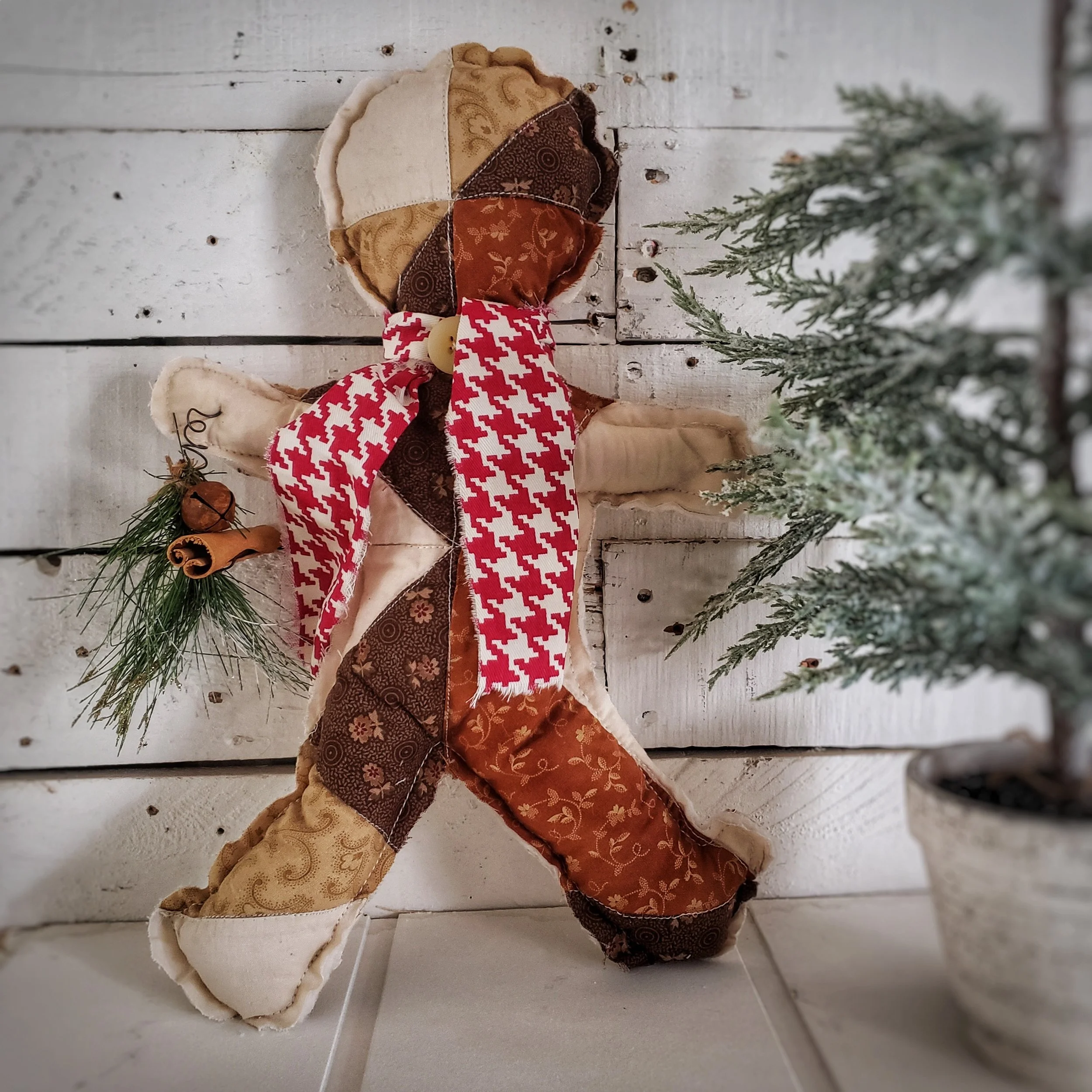 Quilted Gingerbread Man No. 1