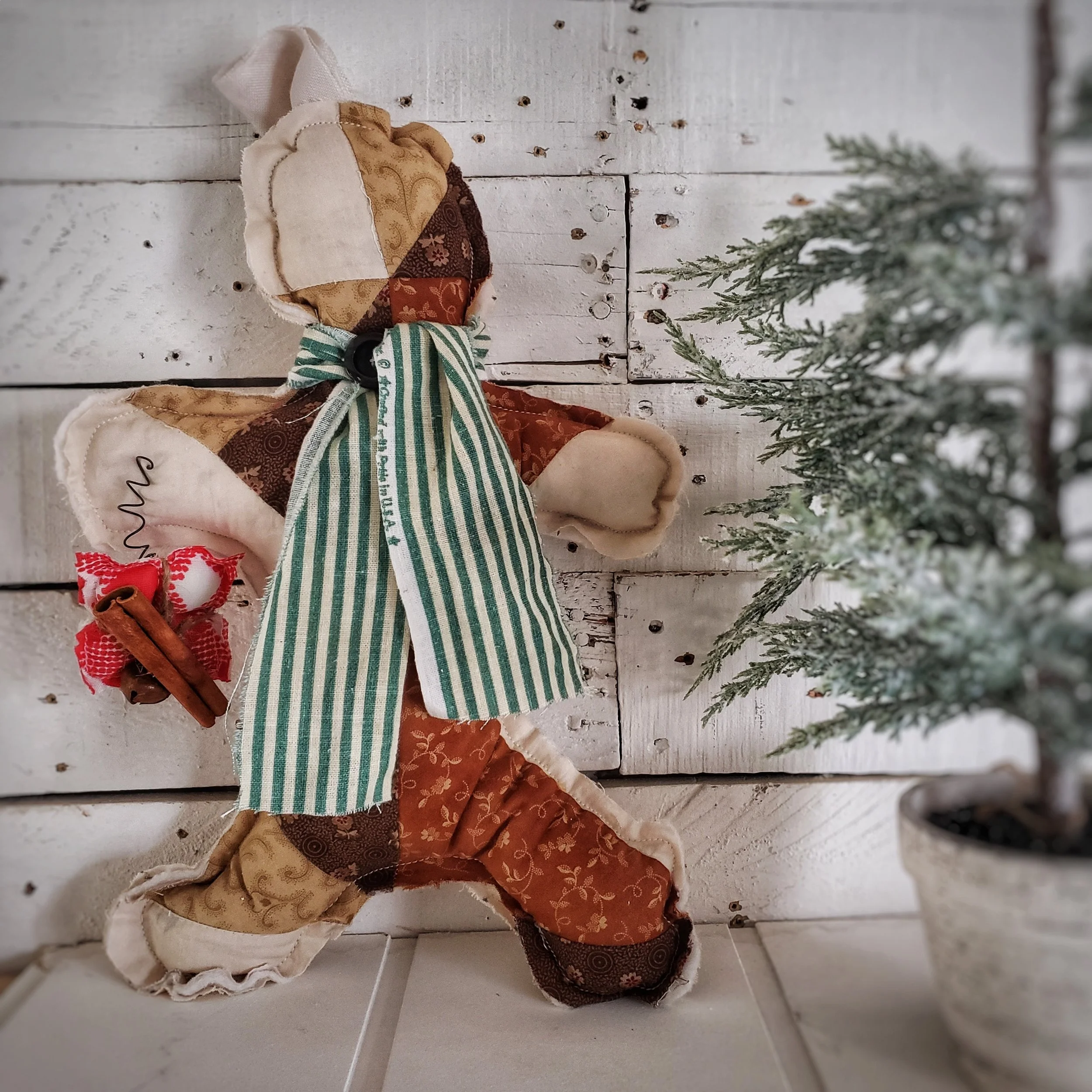 Quilted Gingerbread Man No.2