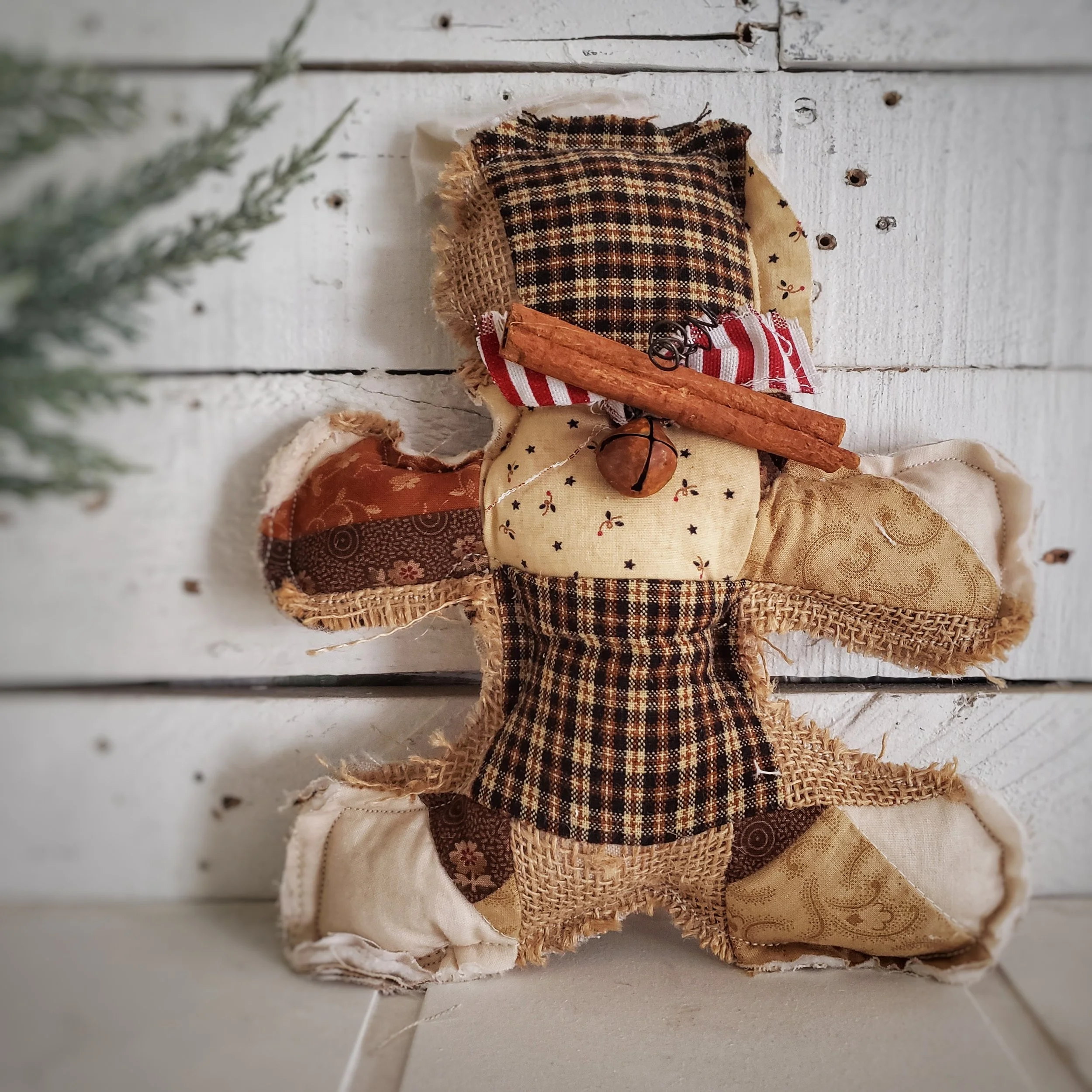Rustic Patchworks Gingerbread Man