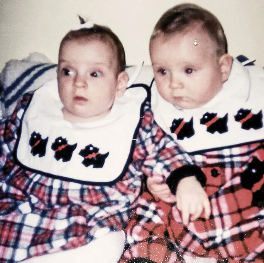 THEN: Timotei (right) & Teodora (left) as babies