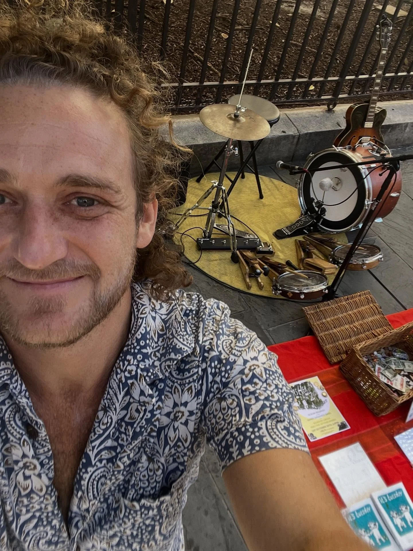 Back in my Nola home,  in the first spot I ever played down here.  It feels good.  Suddenly I&rsquo;m fitting a lot more on my merch table!  See the second picture for a fun mannequin.  And come out October 25th 6-9 for a great show at @bjslounge and