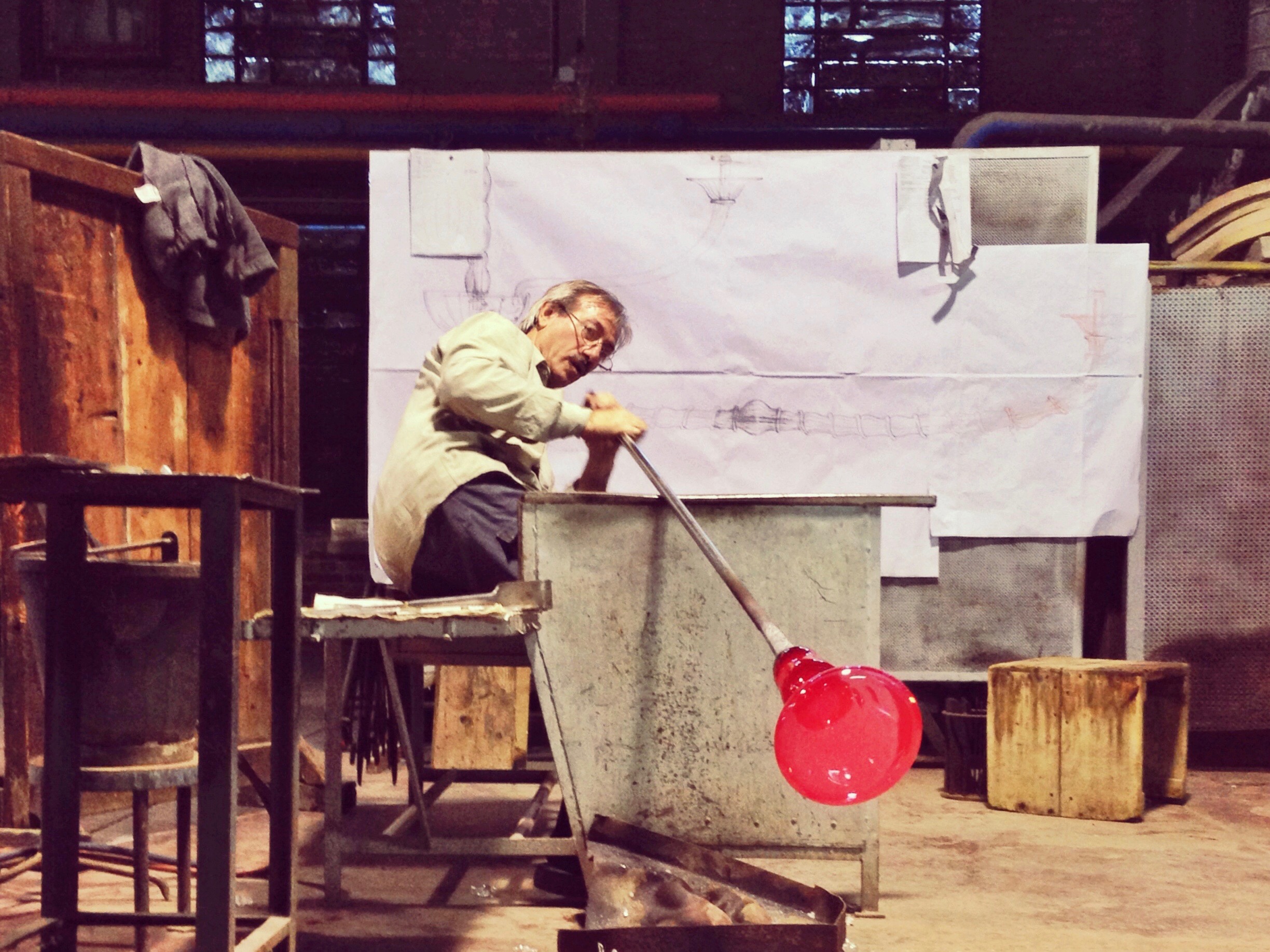 Glassblowers wait for the moment when silica gets molten – that’s when the magic can happen