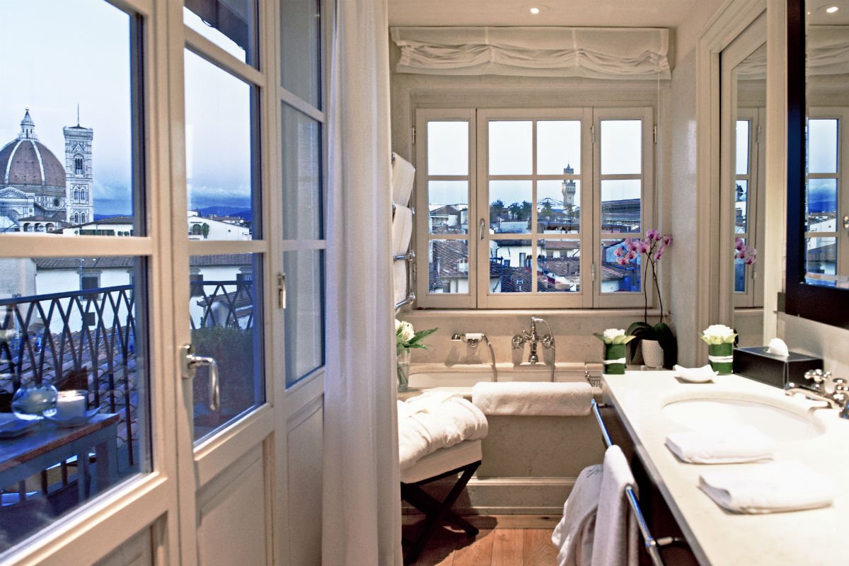 Bathe with a view in the Penthouse bathroom. 