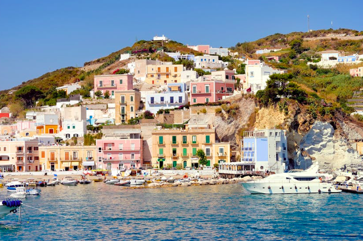 Ponza maintains a low profile but is a quick day trip from Rome. Photo by Claudio Zaccherini/Shutterstock