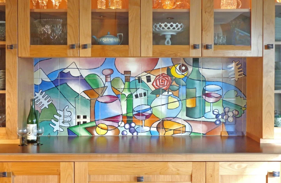 Abstract Wine Scene