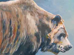 "Bear #4" acrylic 12x16 by Paul Lewing