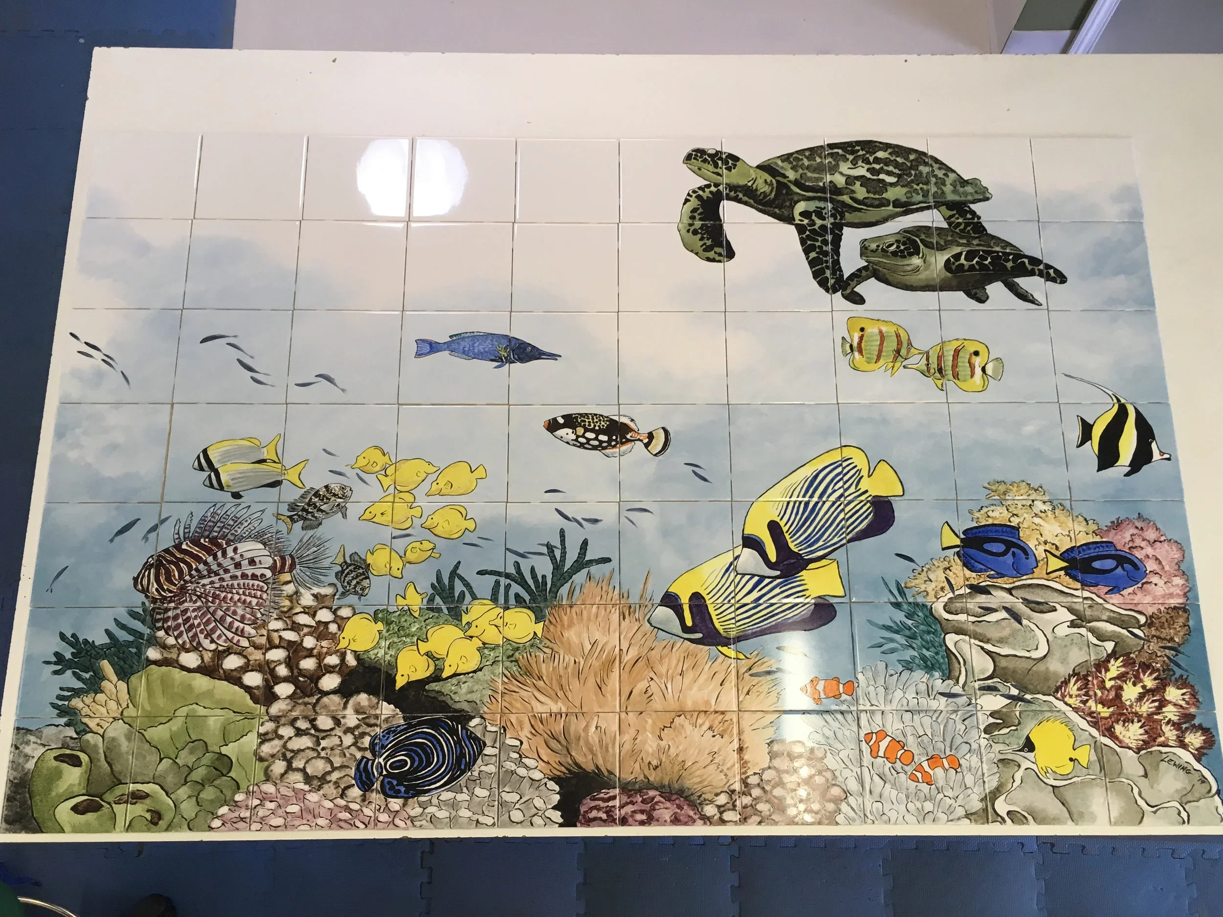 Another tropical fish mural, part 3