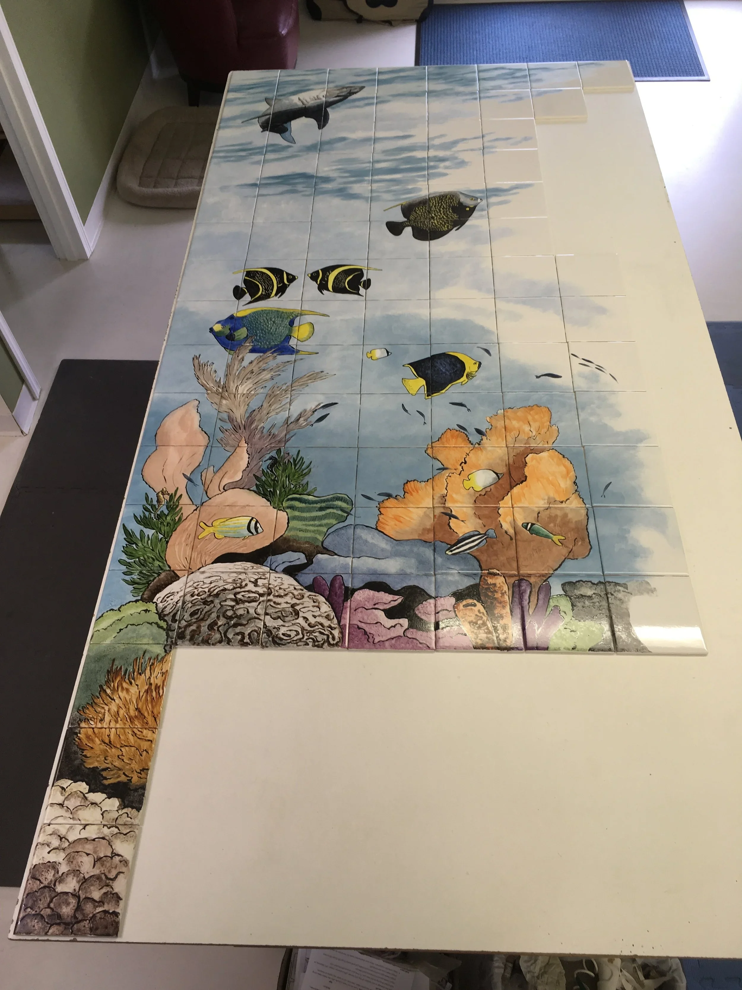 Another tropical fish mural, part 2