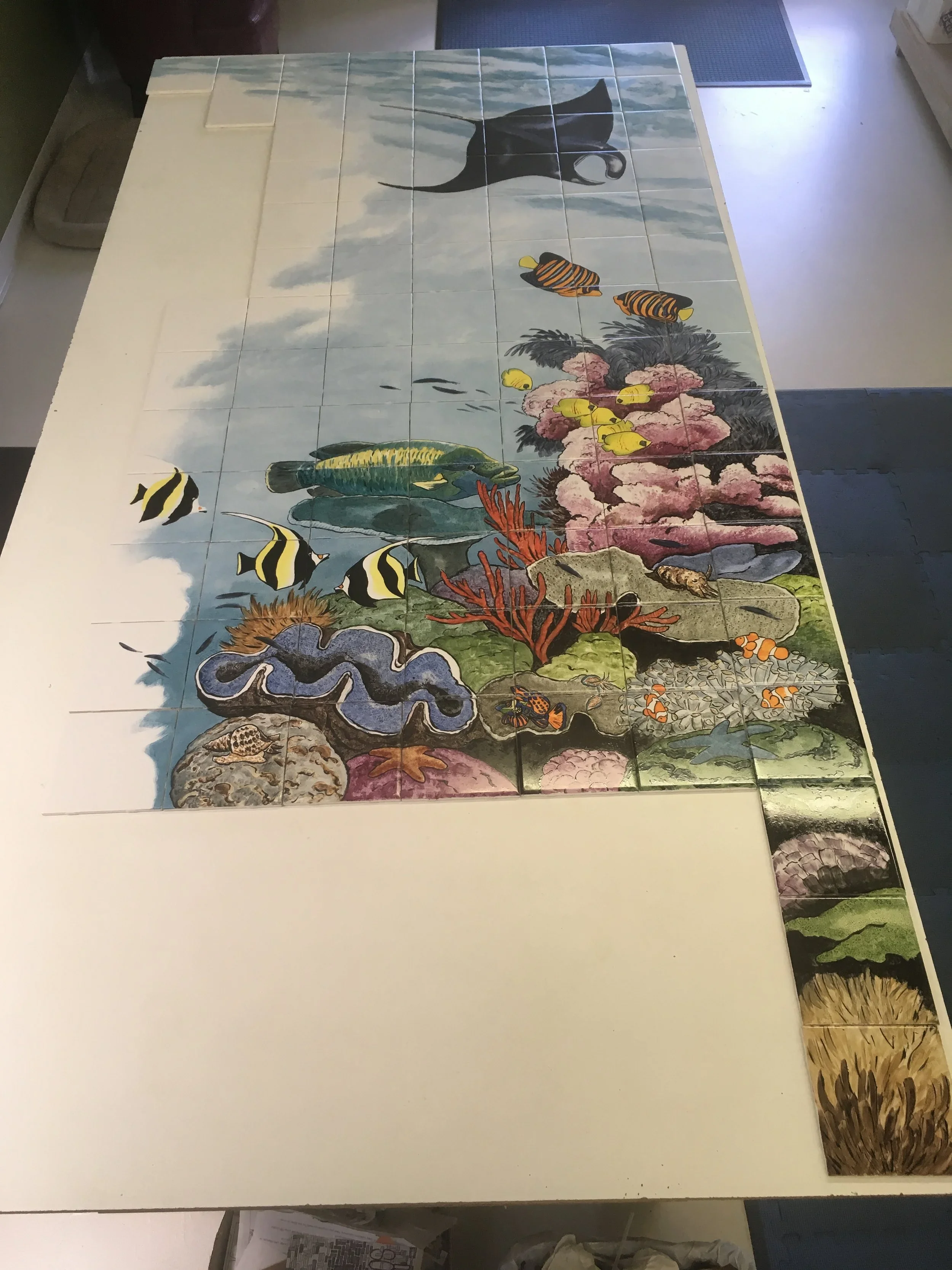 Another tropical fish mural