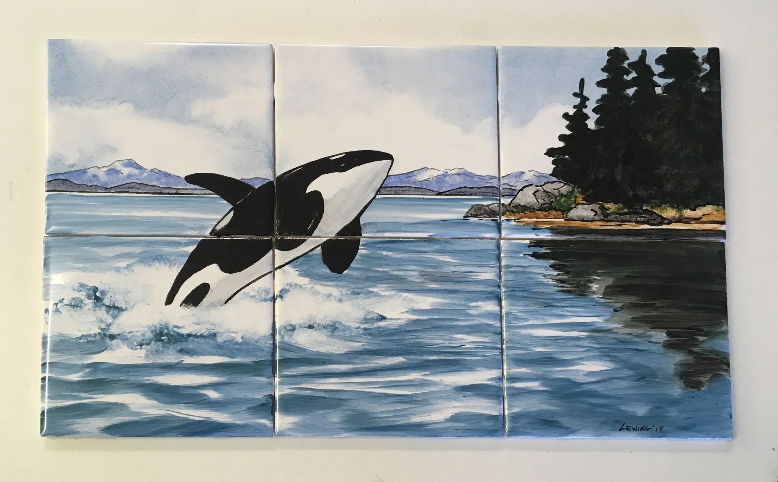 Small Orca Mural