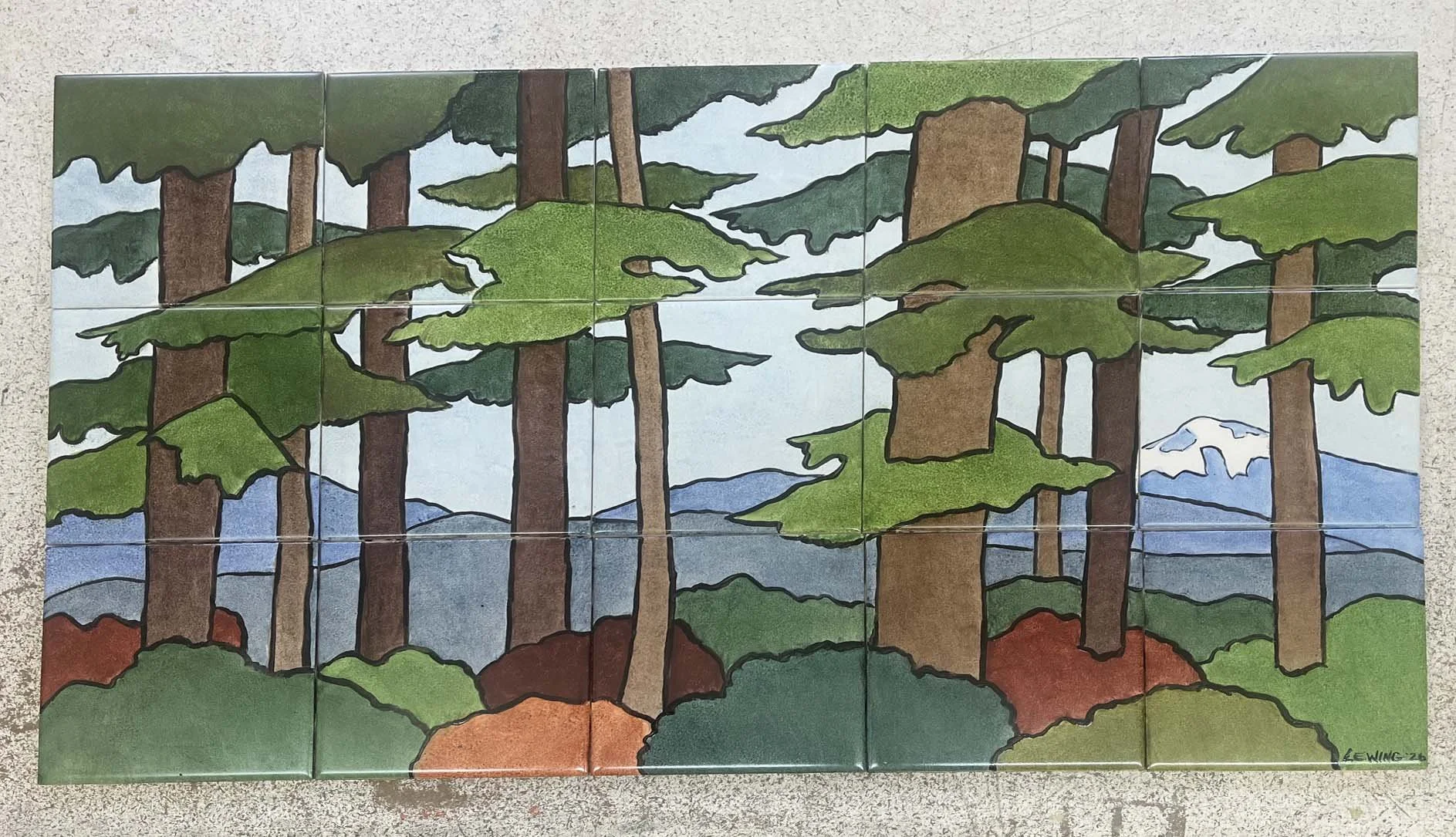 Arts &amp; Crafts Style Trees