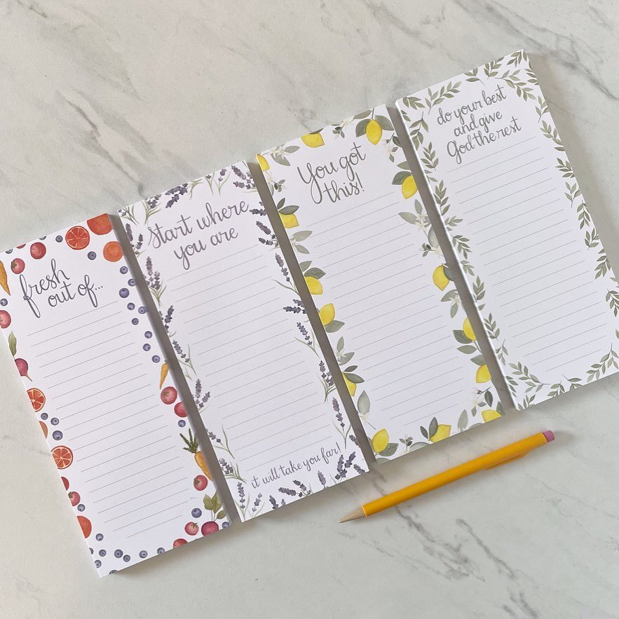 Notepads are officially available on Etsy!! (link in bio) 🥳
&bull;
We do offer local pick up for those in the Delaware area (DM me for more info) &amp; my work is also available at Shish! More products are coming to Etsy this week, stay tuned!