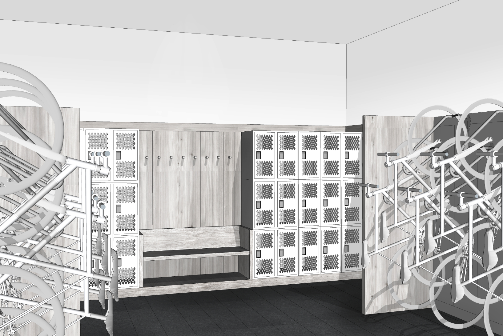Interior rendering by Yabu Pushelberg .