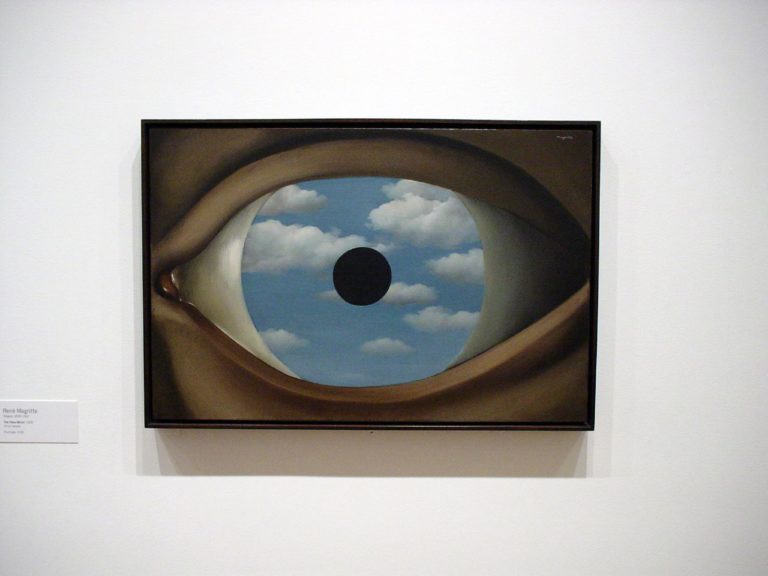 The False Mirror , René Magritte, 1928. Image Source
