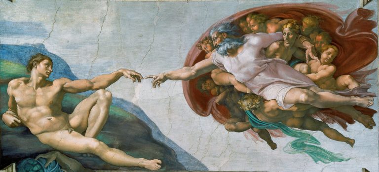 Michelangelo, Creation of Adam, 1512. Image Source