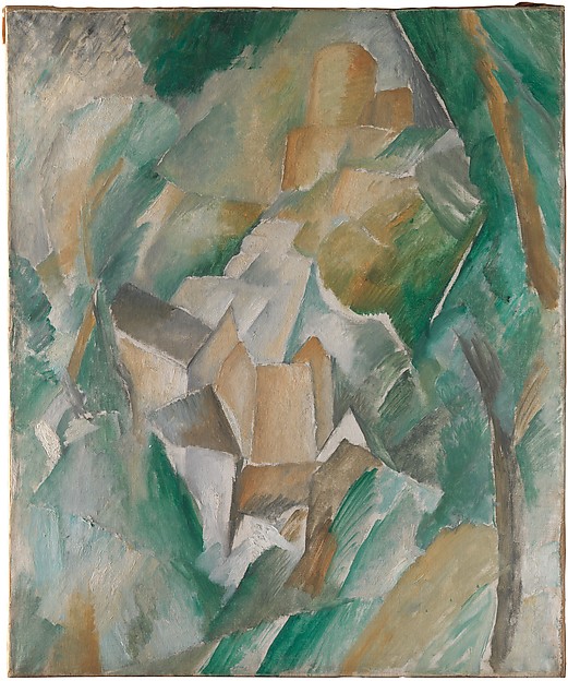 George Braques, The Castle of La Roche-Guyon, 1909. Image Source