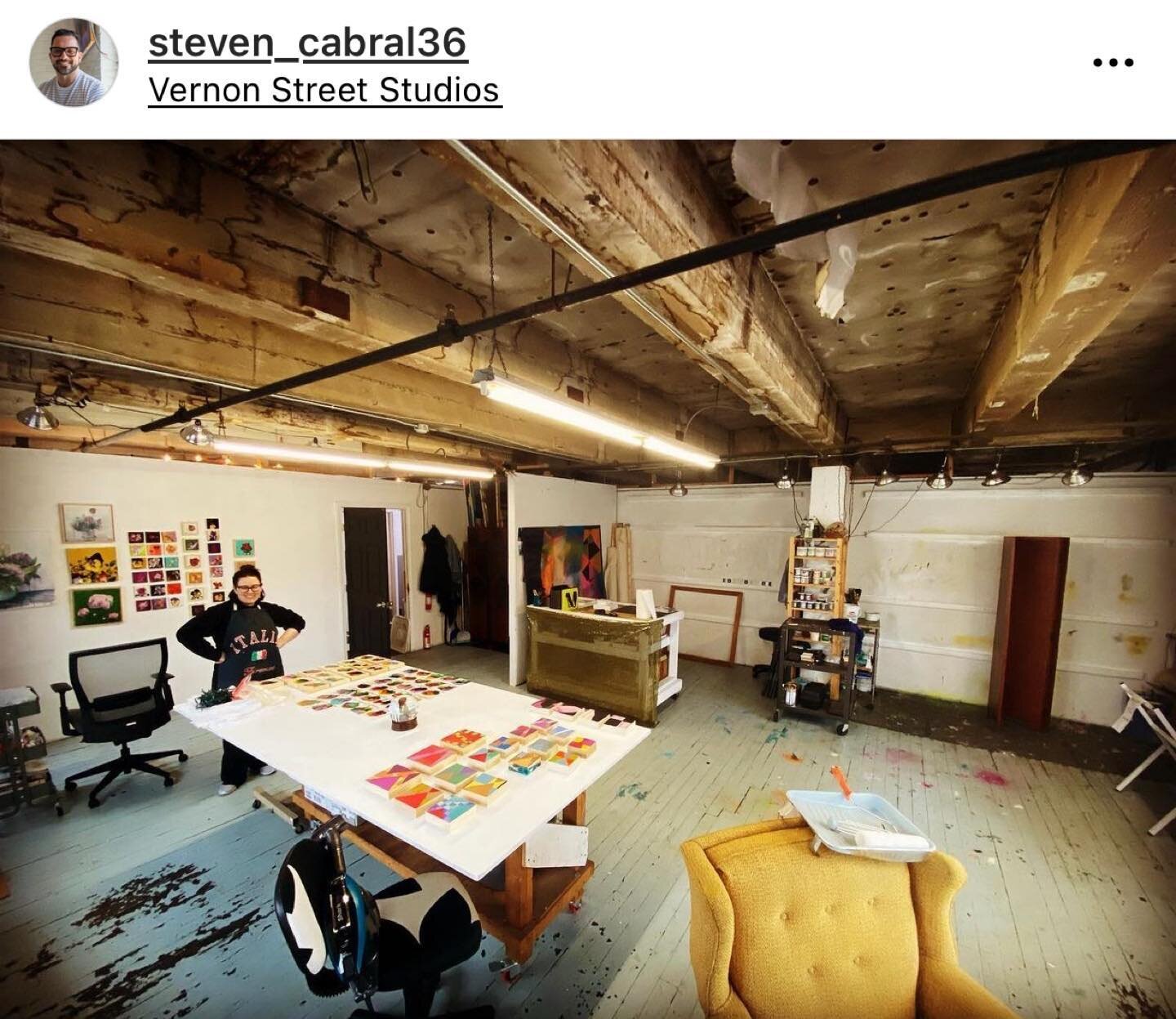 #repost Steven and I spent the weekend getting our studio ready for next week&rsquo;s Somerville Open Studios. Come check us out at Vernon Street Studios, studio #103 on the first floor. #44 on the map. We have lots of new work!

#art #artist #artist
