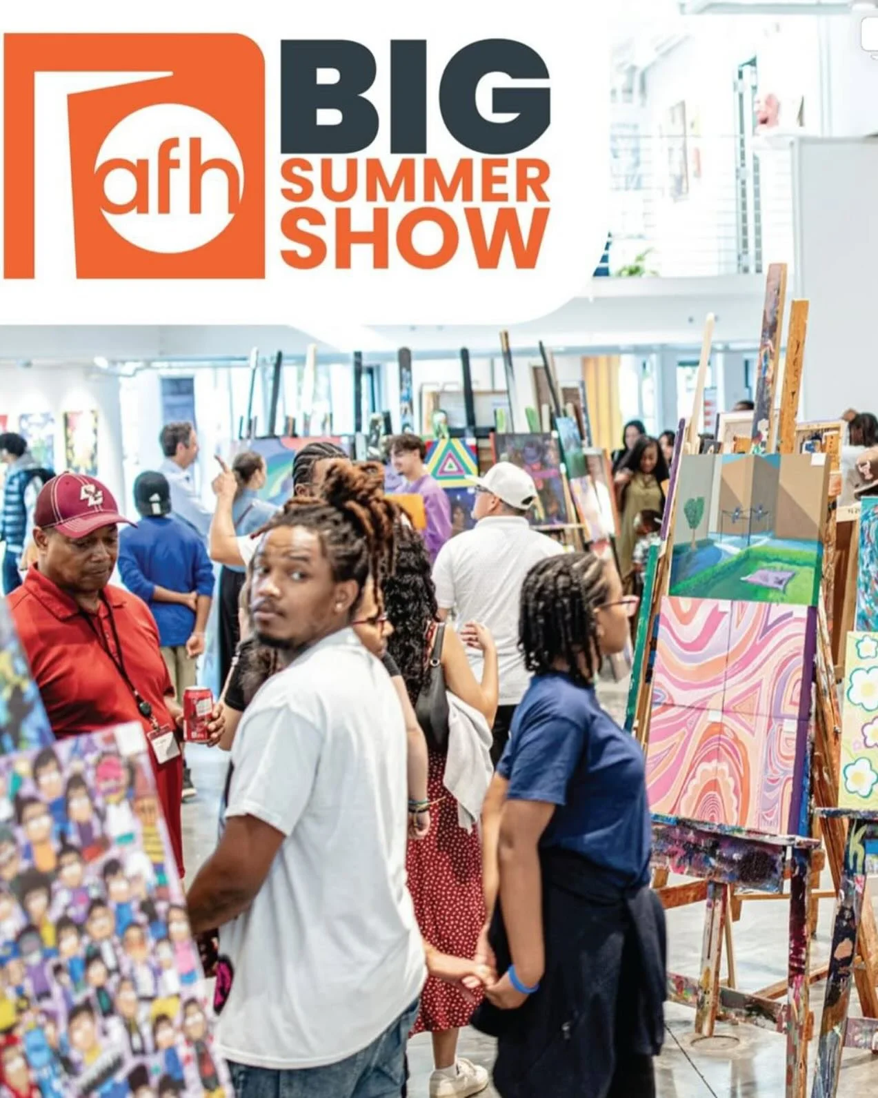 The Big Summer show is happening Thursday (tomorrow!) August 21 from 5-7pm. Come by, get some art and check out some new creative projects. Artwork for sale ranges from $3 upwards of $750 with many affordable pieces under $150. See you there!

@afhbo