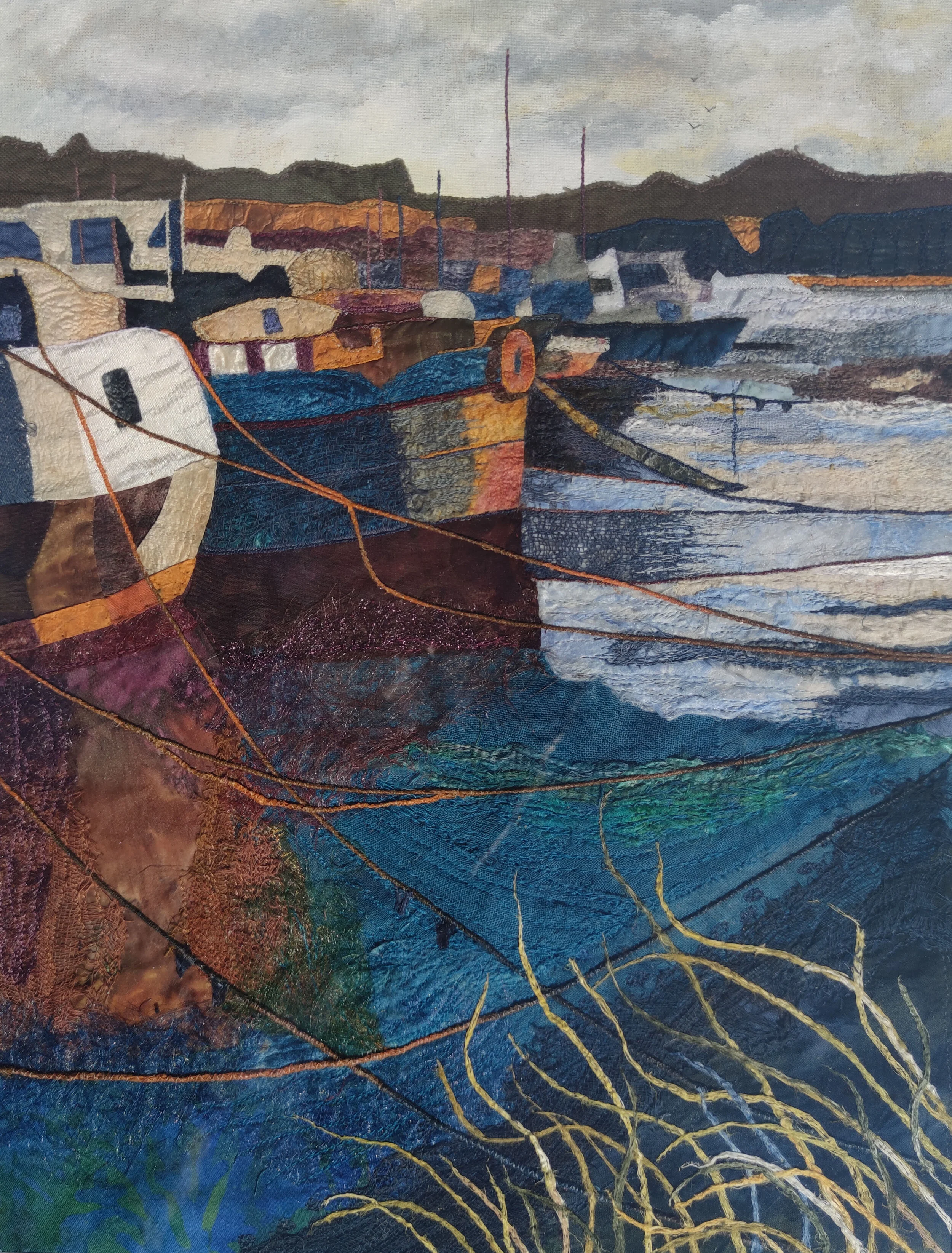 Boats at Woodbridge by Tres Barnett