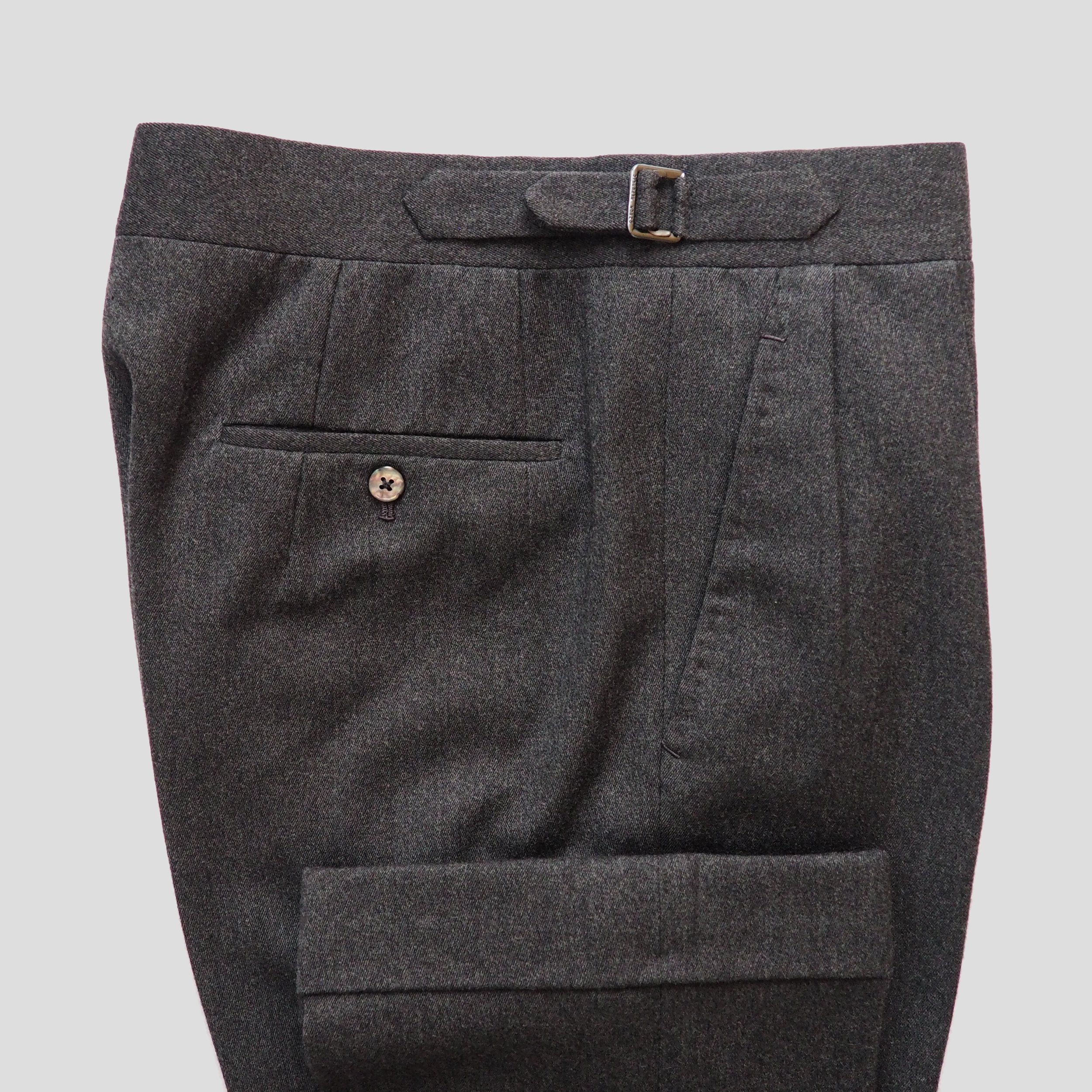 Black  Beltless Pant Design  Four Seasons  PolyWool  Side Pocket   Ascott Browne