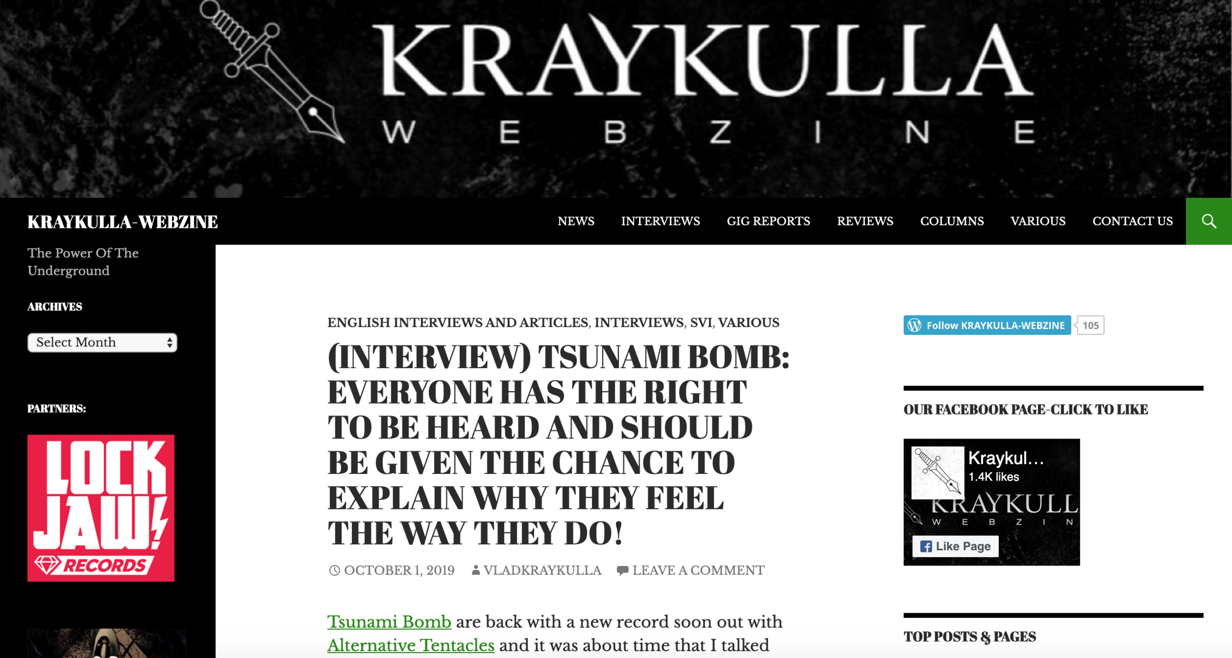 KRAYKULLA WEBZINE