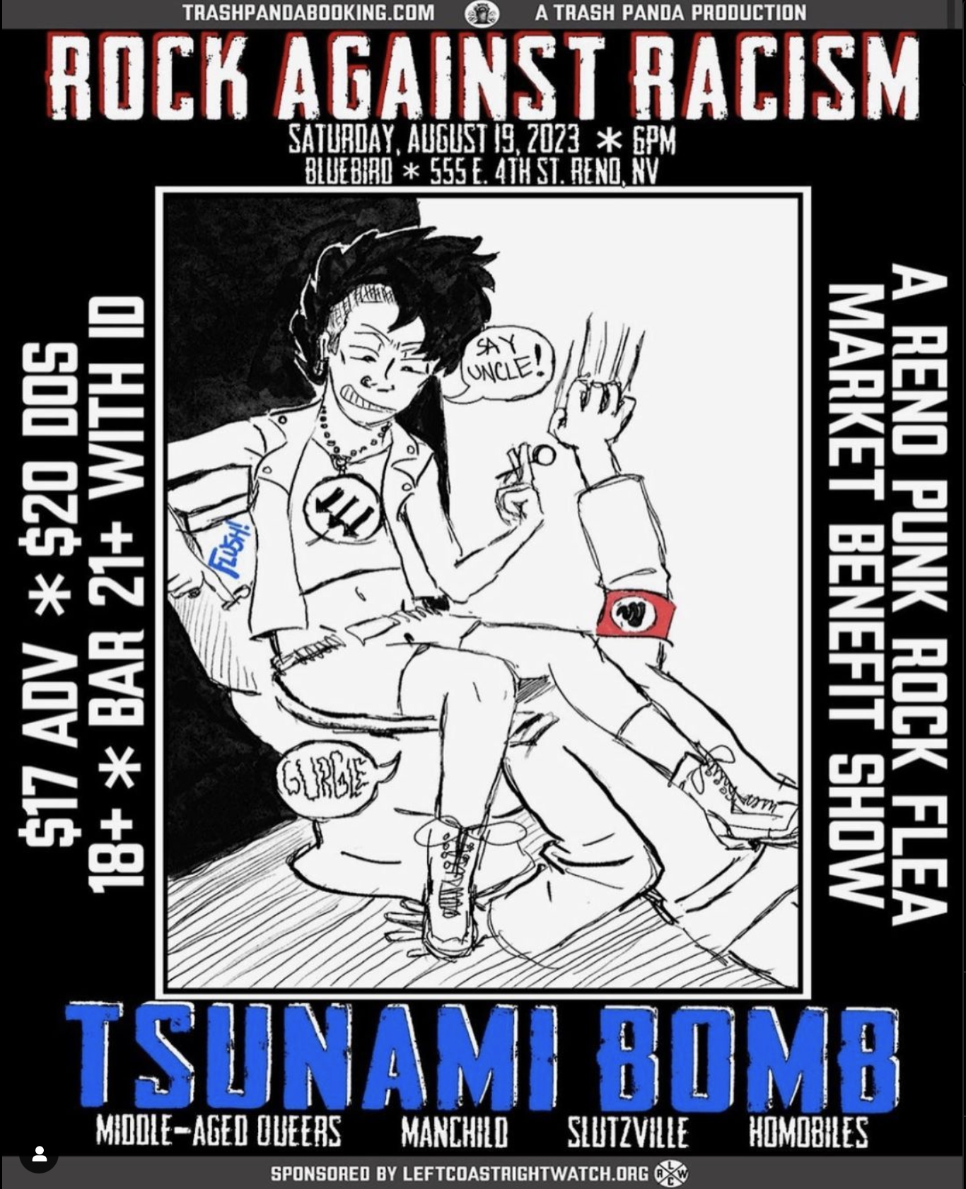 ROCK AGAINST RACISM RENO, NV - 8/19/23