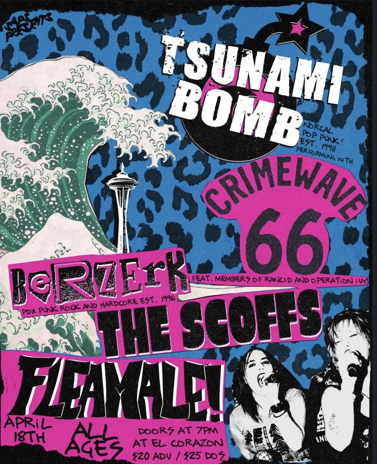 TWO MORE SHOWS ADDED IN APRIL WITH CRIMEWAVE 66