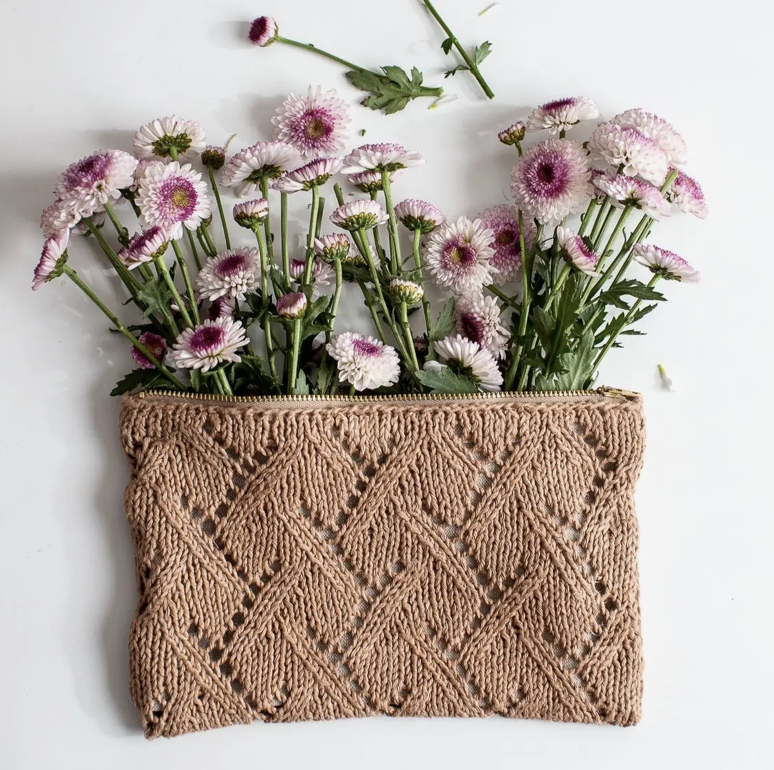 Lace Knit Zip Bag Kit