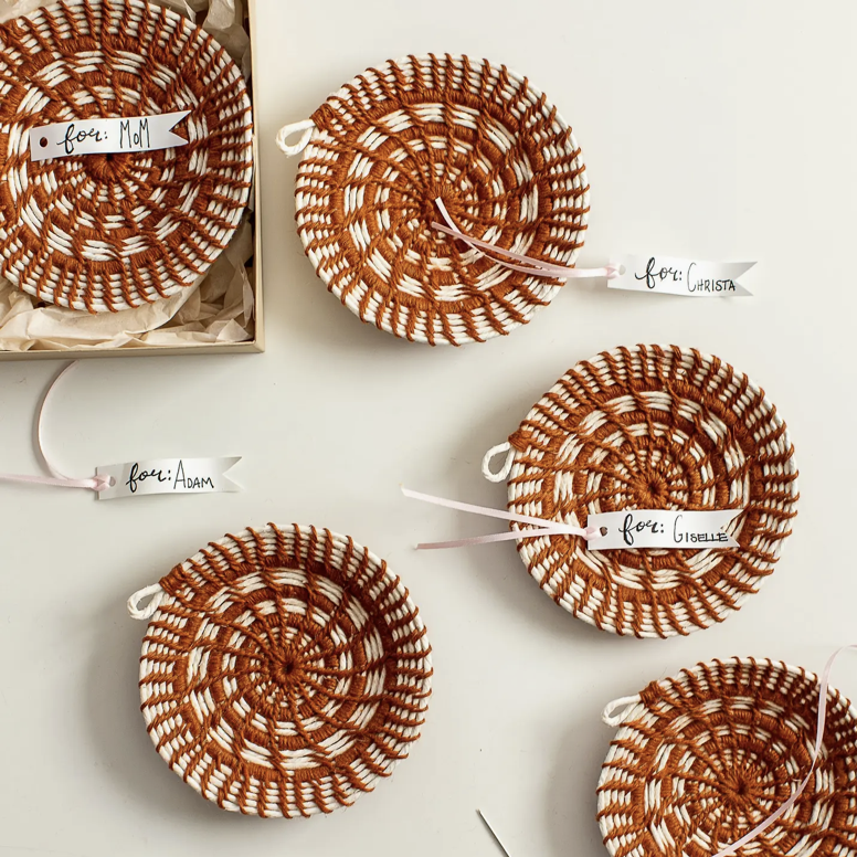 Flax Basket Kit, Rust