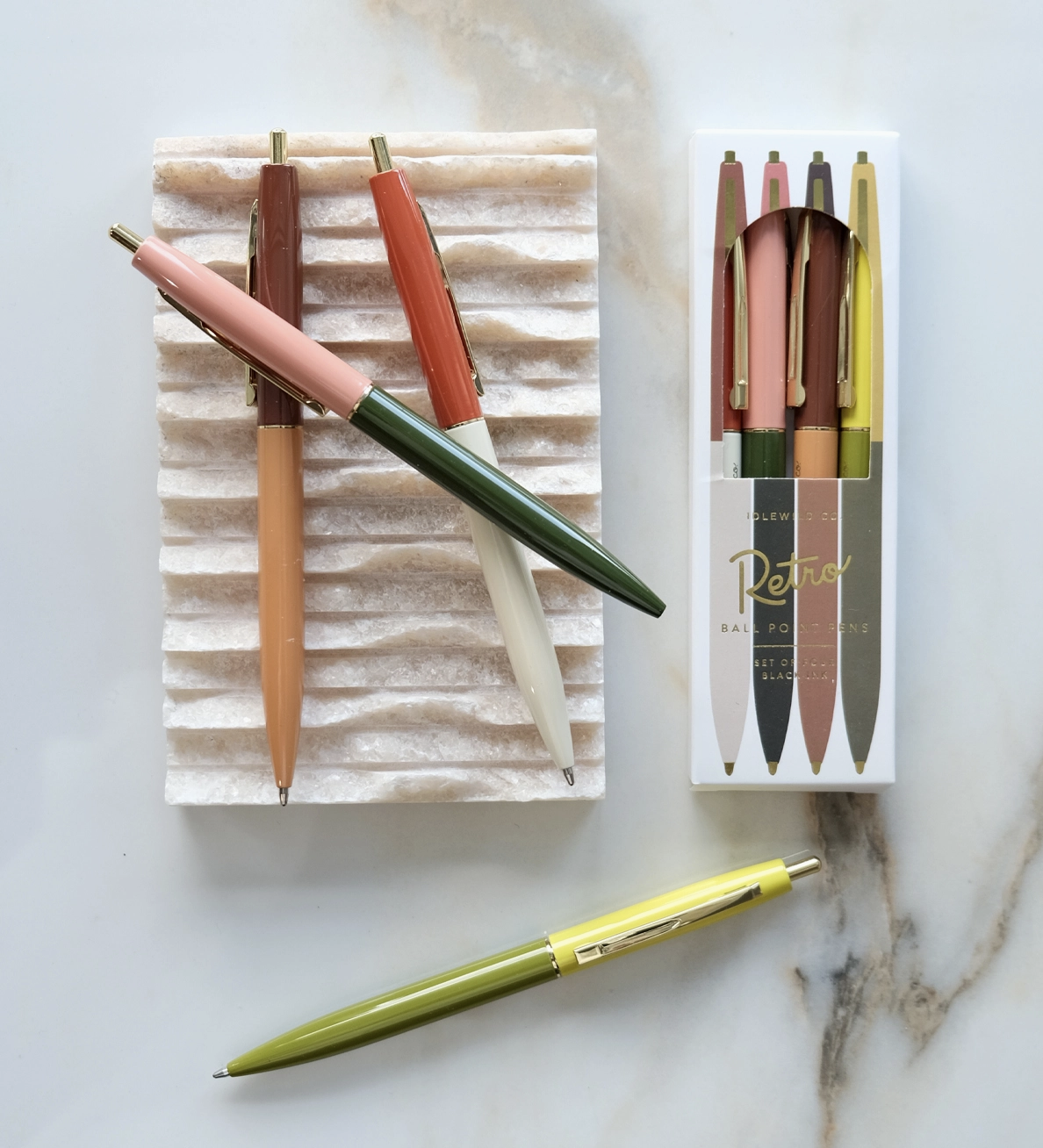 Retro Pens, Set of 4