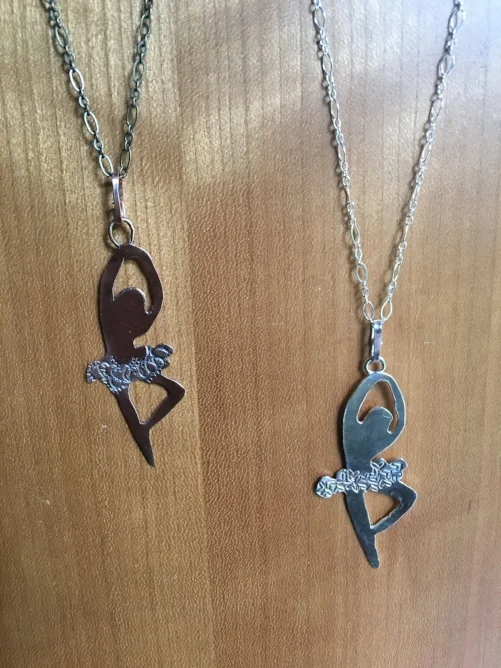 Dancer pendants by Jeanne Steck