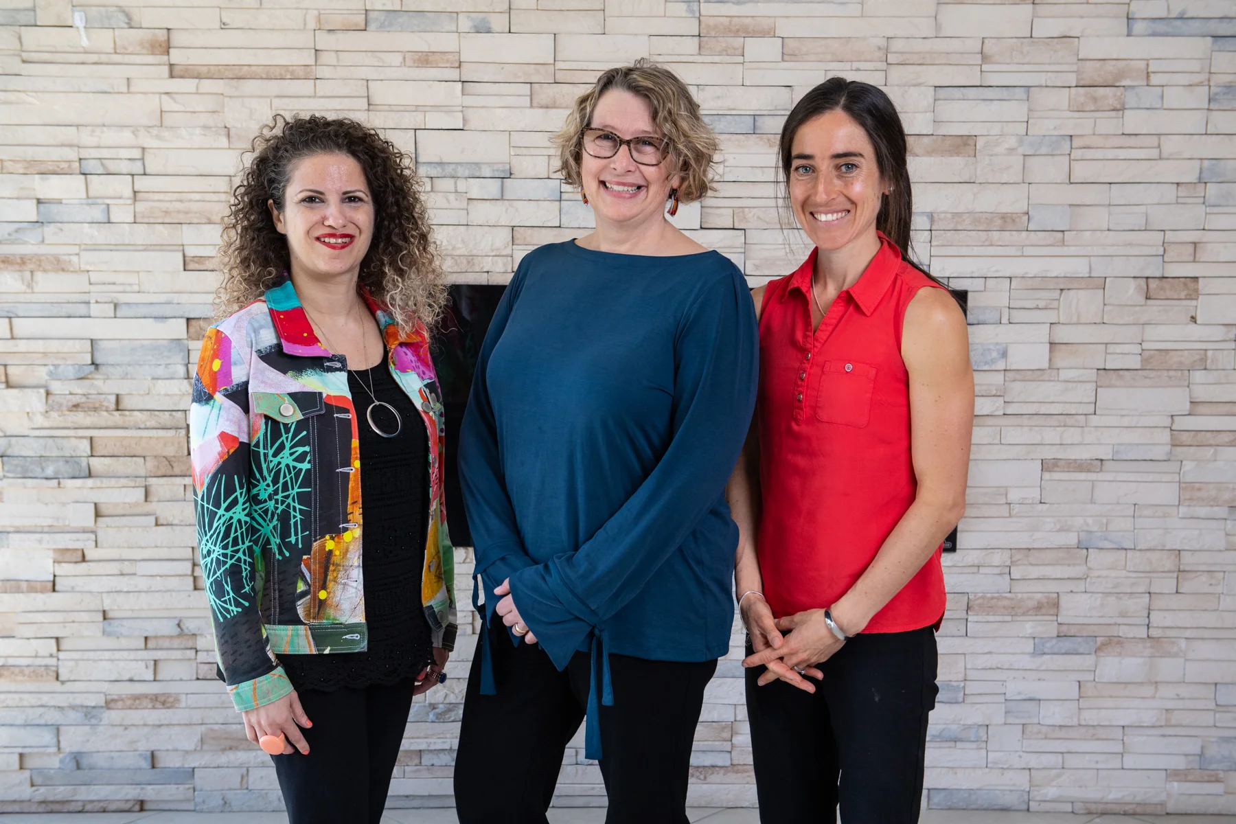 Dr. Rima Azar (co-director), Dr. Alison Luke (research associate), Dr. Shelley Doucet (co-director)