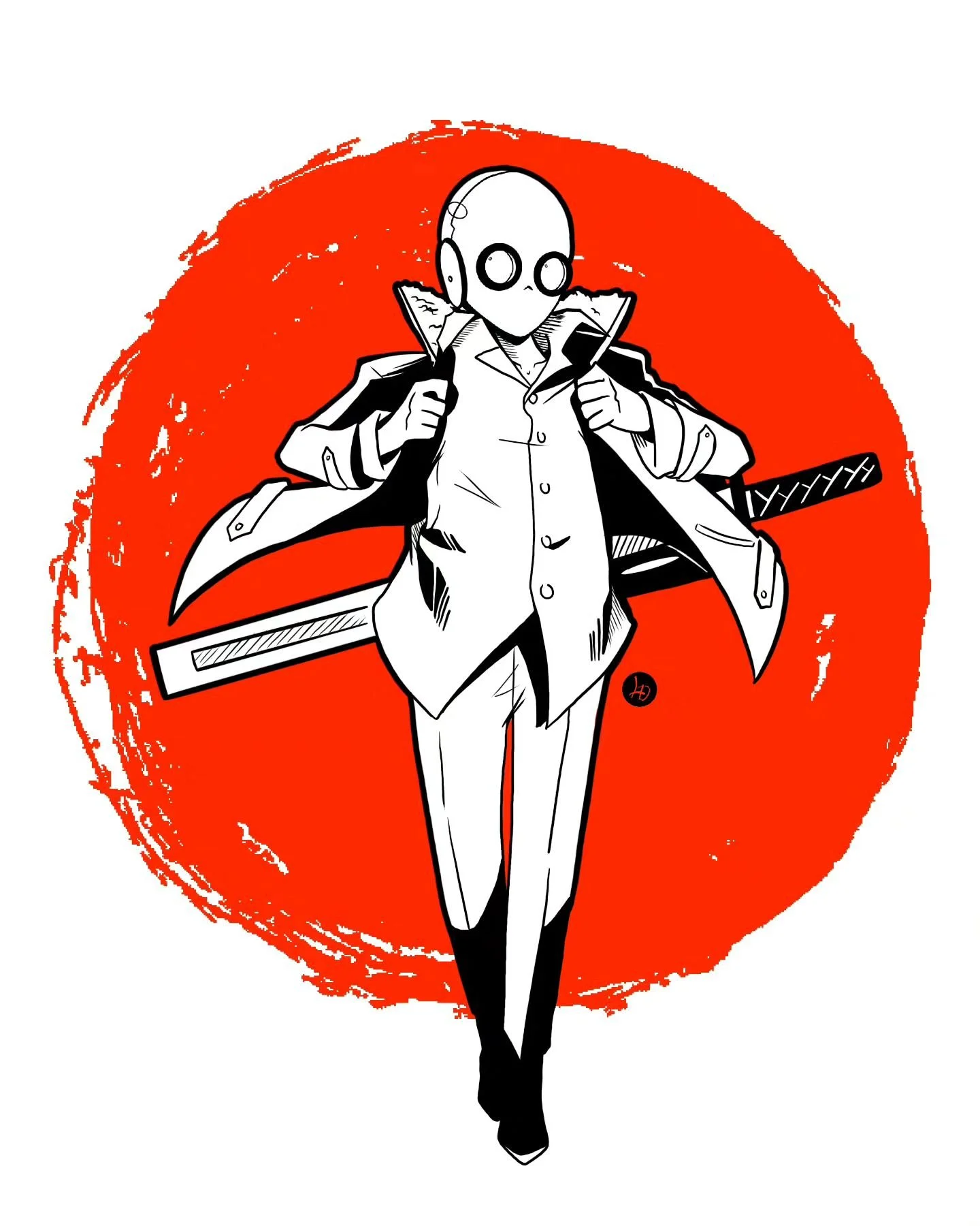 Intober day 2024 Day 31 - Omni-slash

Welp, it was fun but another inktober in the books. Thanks for all support during the month for everyone who even bothered to give my drawings a like! I mainly did this challenge for myself, but the support means