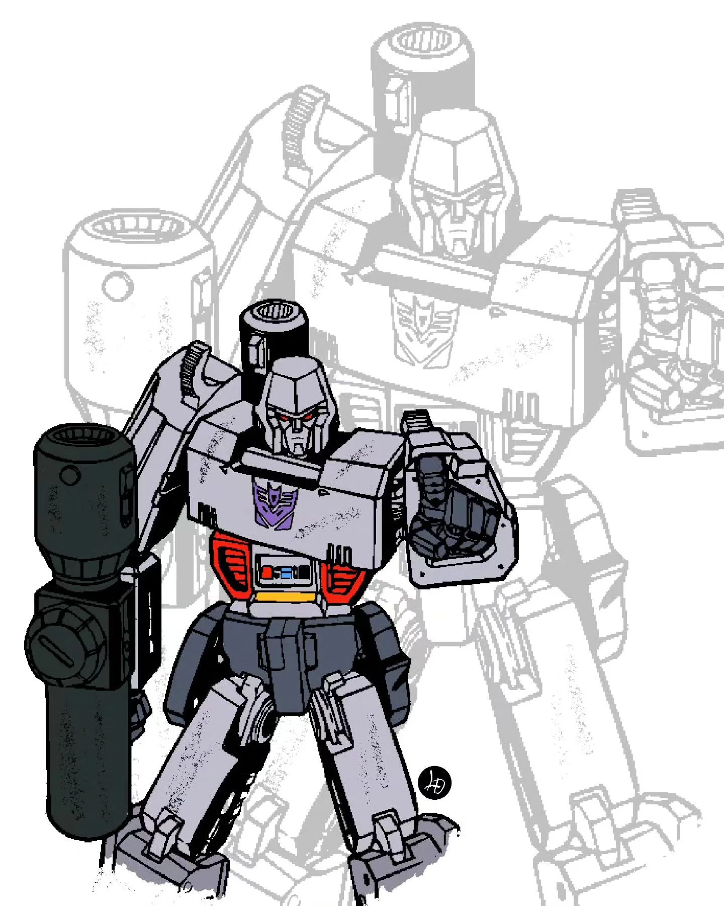 Inktober 2024 day 25 - Rise Up 

So transformers one is definitely a recommend watch 👌 grew up with the show but definitely the best version of megatron so I decided to draw him. Hope you all enjoy this one! ✒️

#luisdiazdesign #art #artist #sketchb