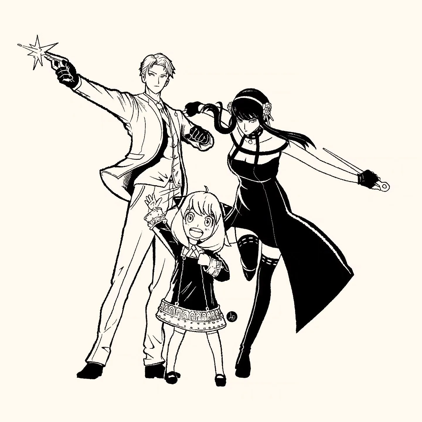 Inktober 2024 day 24 - Spy family 

Here is a show I don't really show much love (drawing wise) but the show is excellent and would definitely recommend! Hope you guys enjoy this one ✒️

#luisdiazdesign #spyfamily #art #artist&nbsp; #spy #ipadart #pr