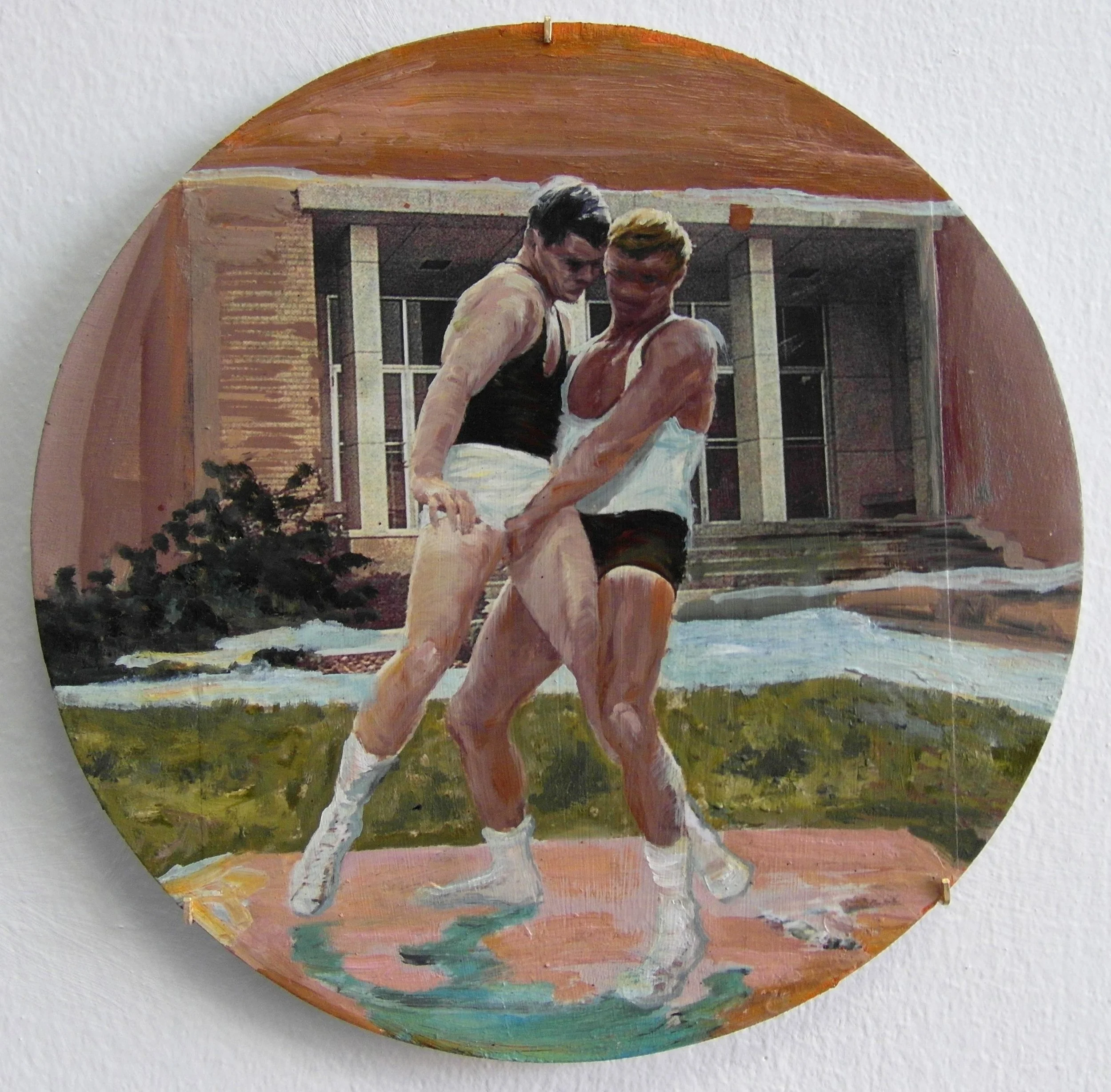 OIL ON BOARD, 20 X 20"