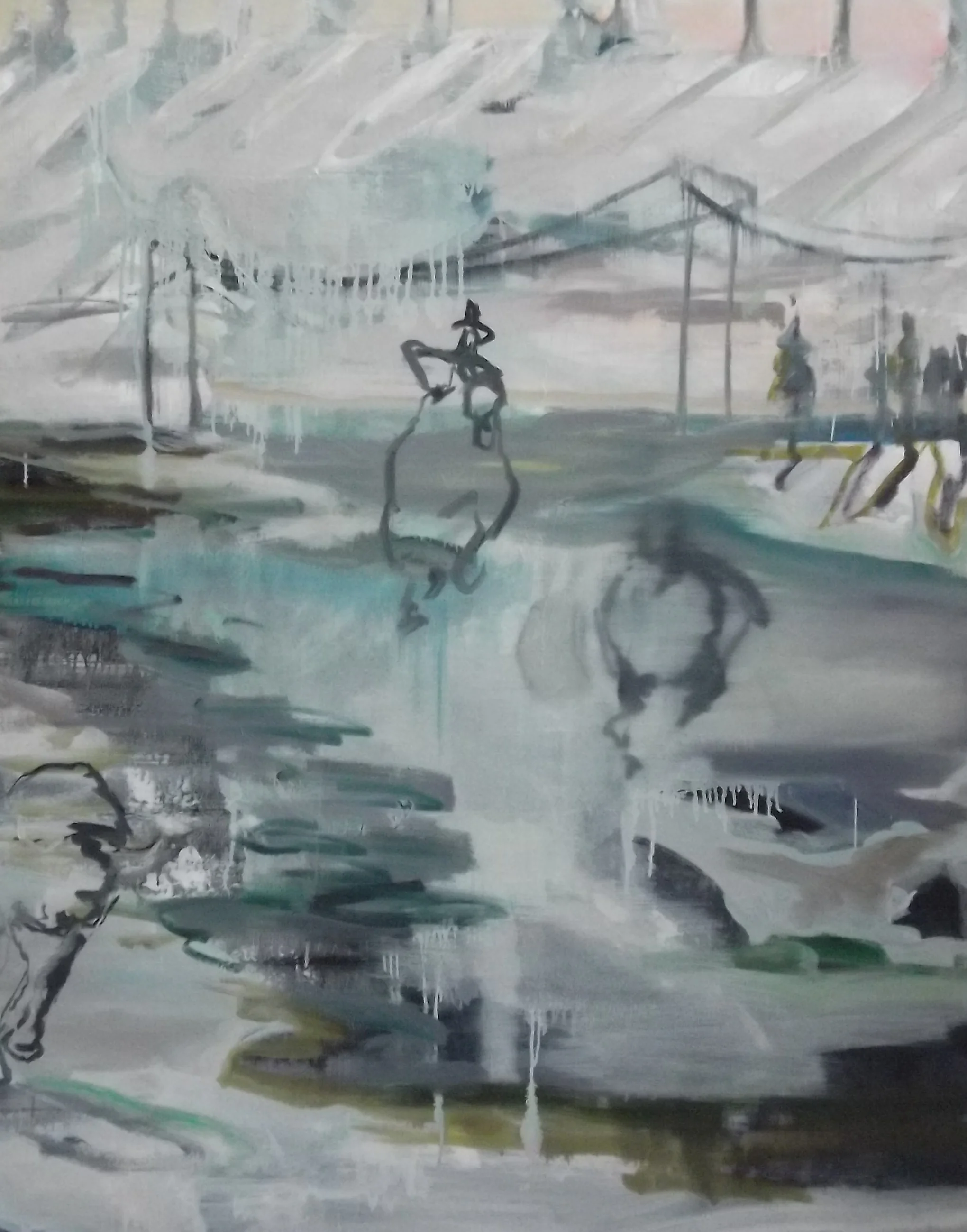 OIL ON CANVAS, 80 X 48"
