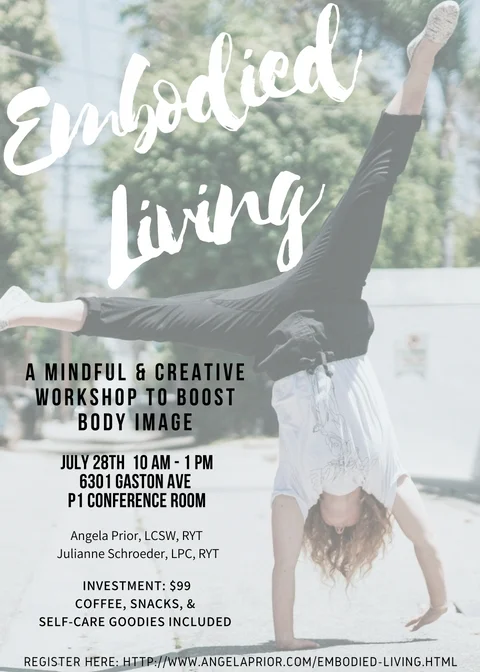 EMBODIED WORKSHOP (Mindfulness + Body Image)
