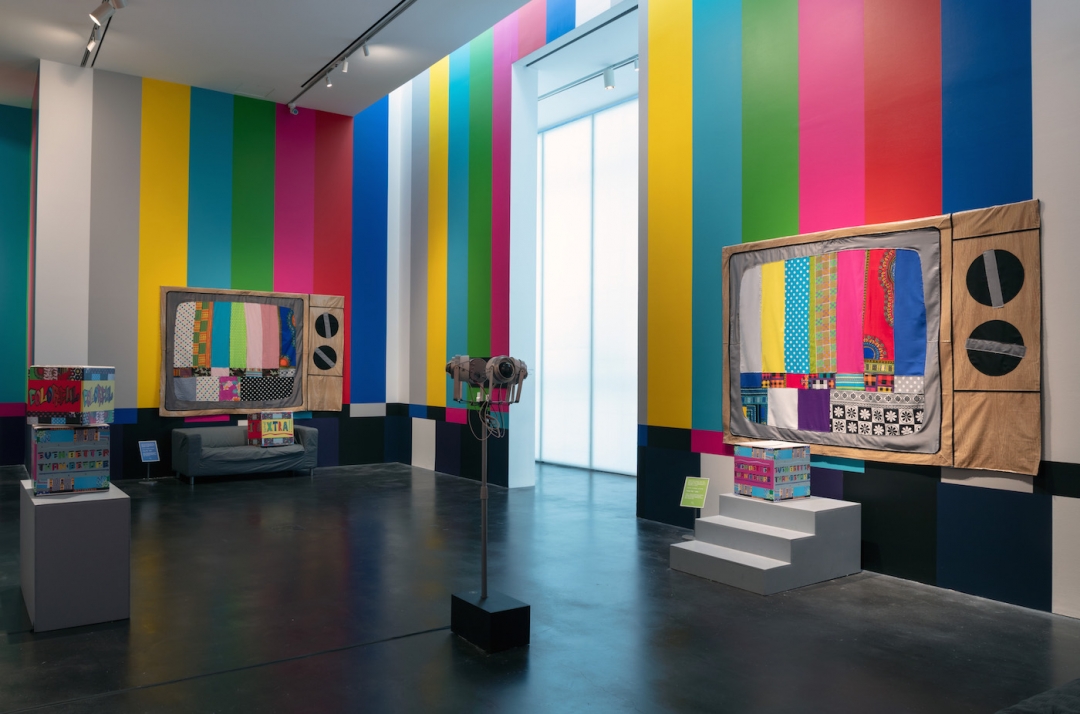 Installation view, Derrick Adams, On , at the MCA Denver (image courtesy MCA Denver)