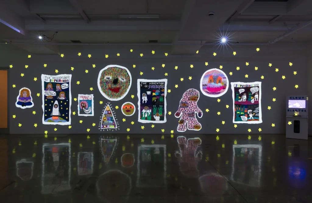 Hannah Epstein. Do You Want A Free Trip To Outer Space? , Installation View, Steve Turner, January-February 2019