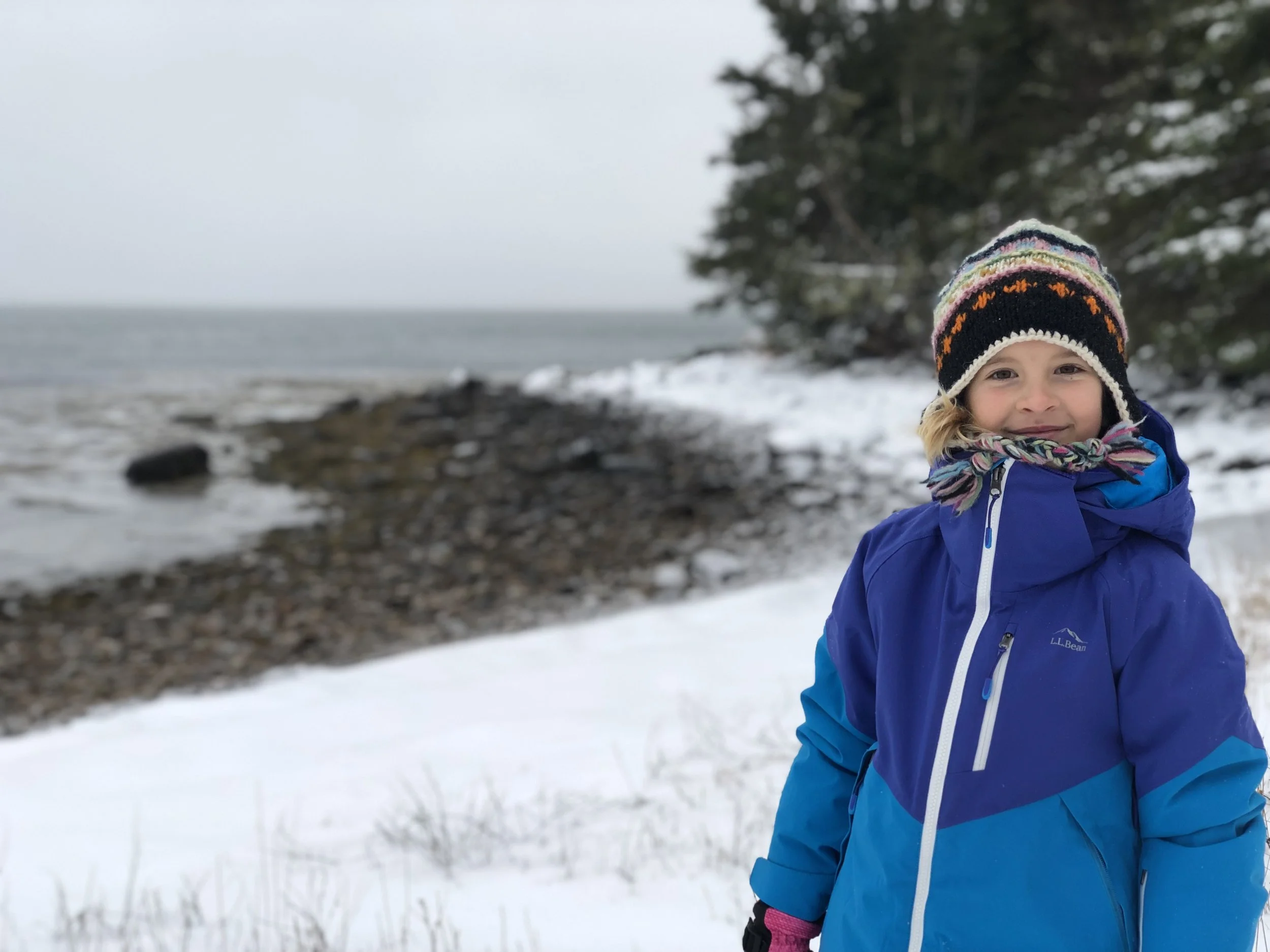 Rev enjoys winter at the beach!