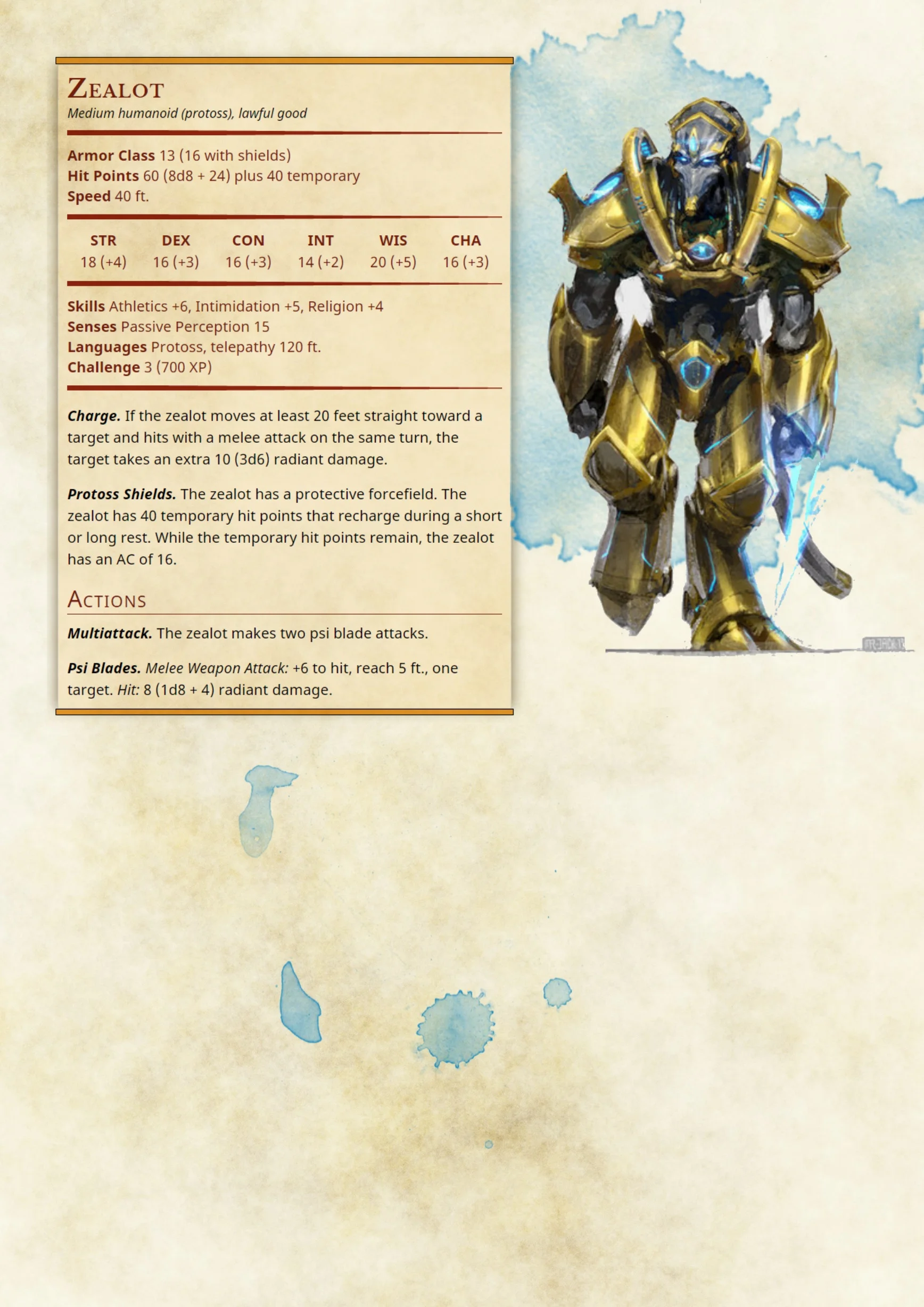 Starcraft D&D Conversions — Pirate Gonzalez Games