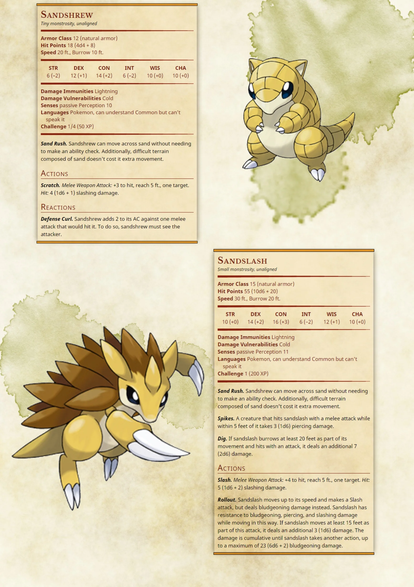 027 028sandshrew sandslash.jpg
