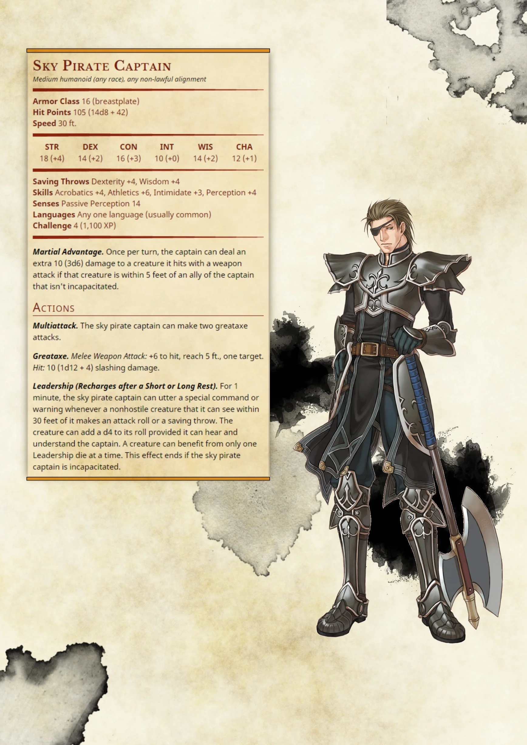 Sky Pirate Captain